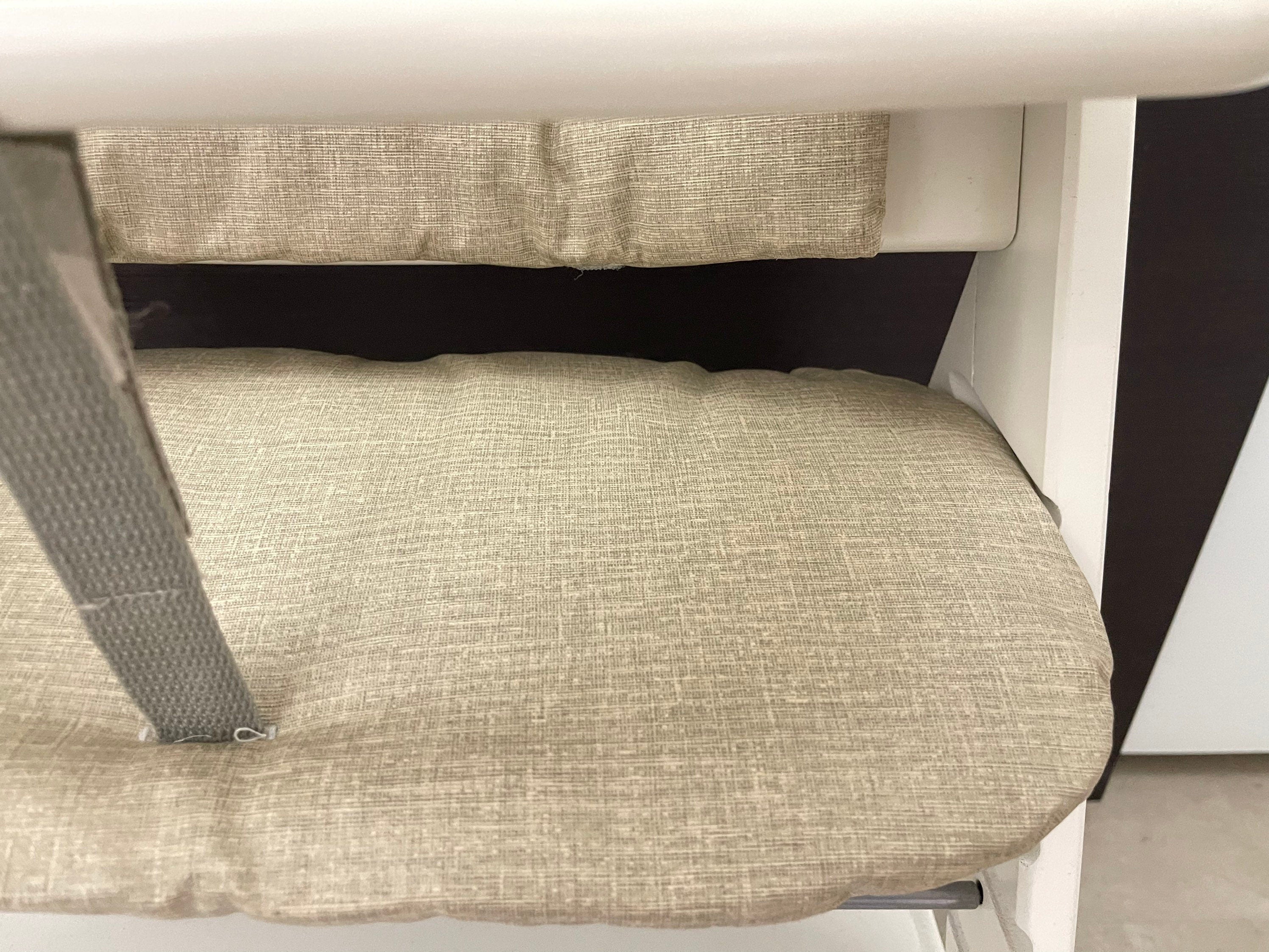 Abwaschbares Sitzkissen Kissenset für Hauck Alpha, Tray, Beta Hochstuhl - meliert beige