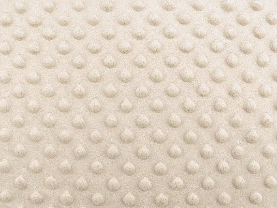 Tripp Trapp Sitzkissen Kissenset für Stokke Hochstuhl - Minky 3D Punkte - Hellbeige