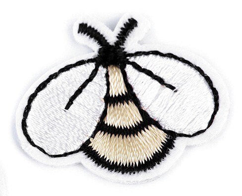 Aufnäher/Aufbügler/Patch - Biene Creme