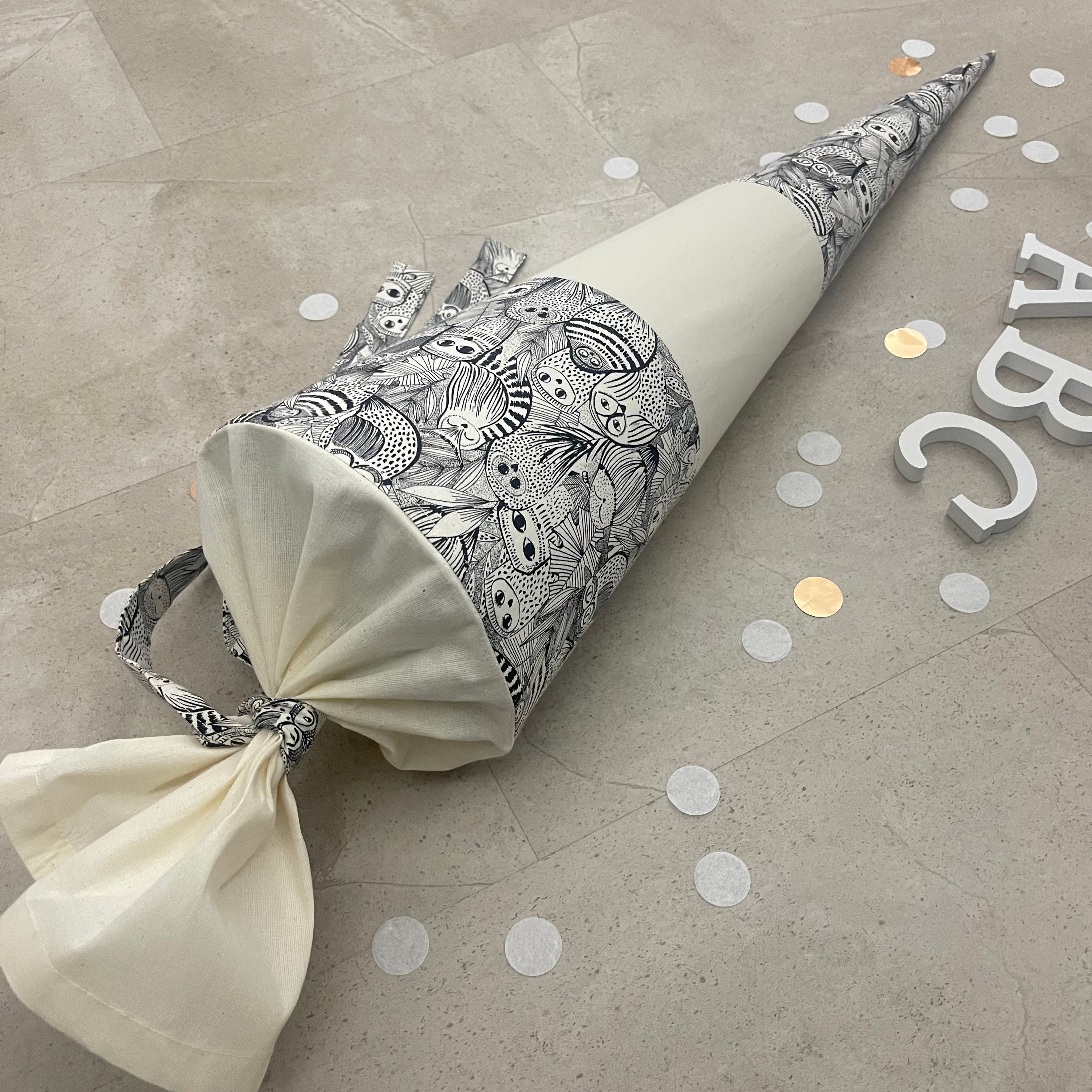 Schultüte Zuckertüte Einschulung Groß 70cm Handmade / Eule