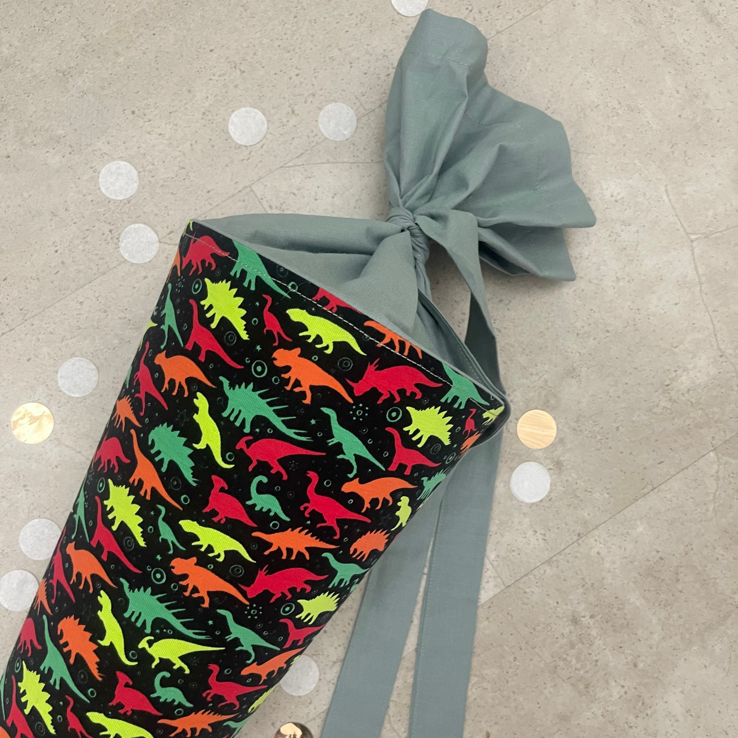 Schultüte Zuckertüte Einschulung Groß 70cm Handmade / Dinosaurier bunt