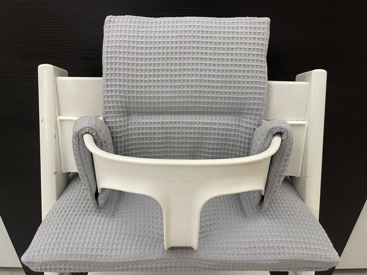 Tripp Trapp Sitzkissen Kissenset für Stokke Hochstuhl - Waffelpiqué Grau