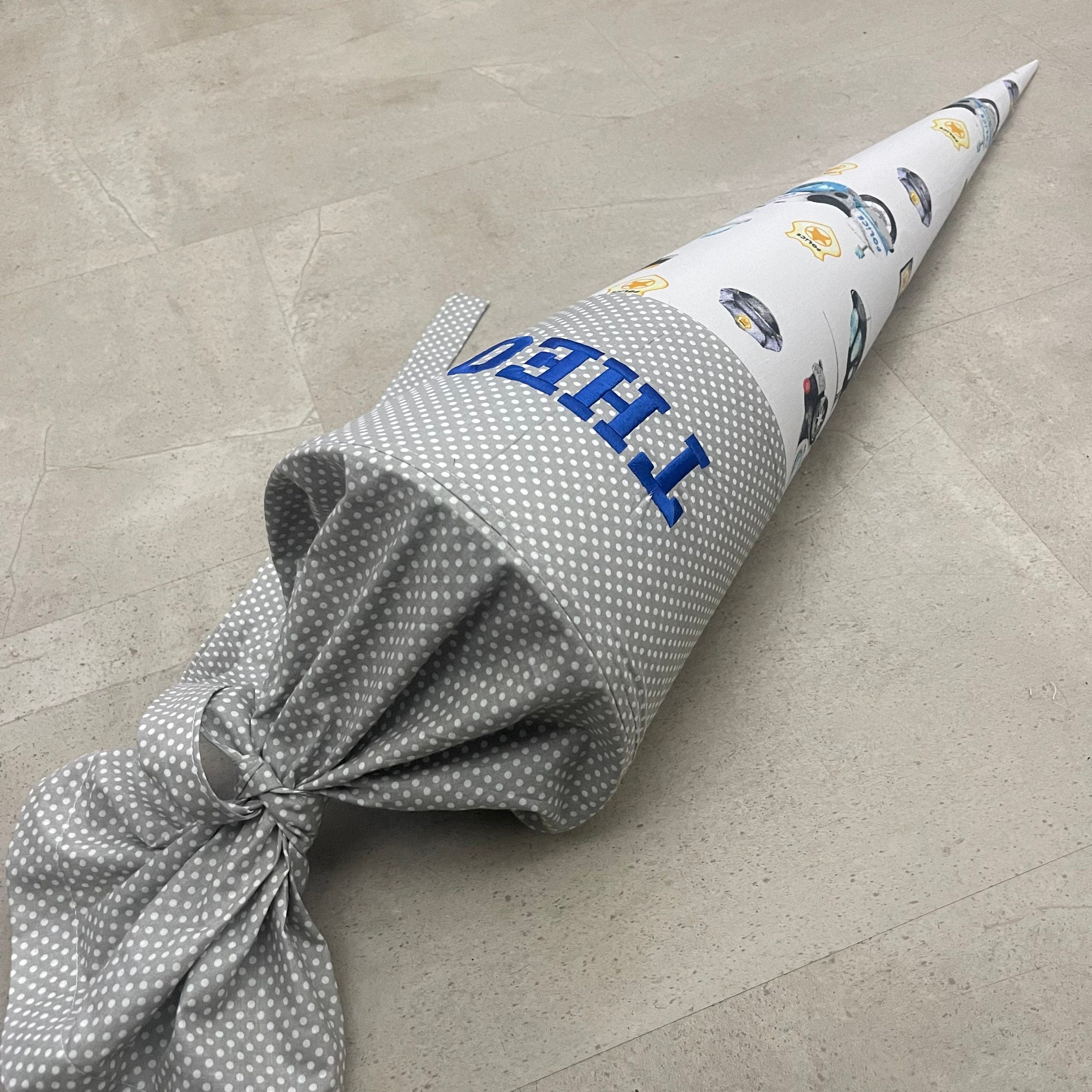 Schultüte Zuckertüte Einschulung Groß 70cm Handmade / Polizei