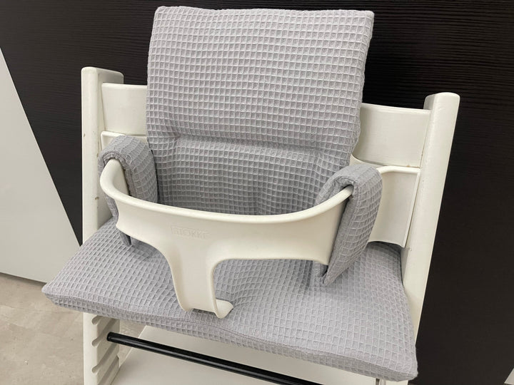 Tripp Trapp Sitzkissen Kissenset für Stokke Hochstuhl - Waffelpiqué Grau