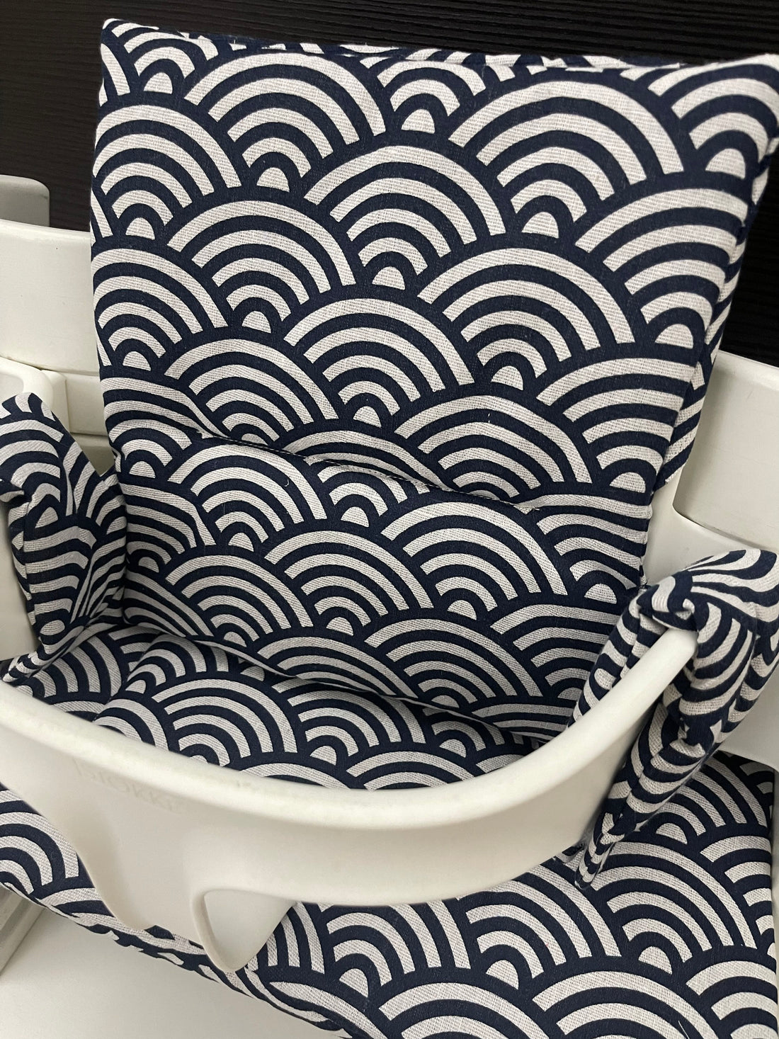 Tripp Trapp Sitzkissen Kissenset für Stokke Hochstuhl - Wellen blau