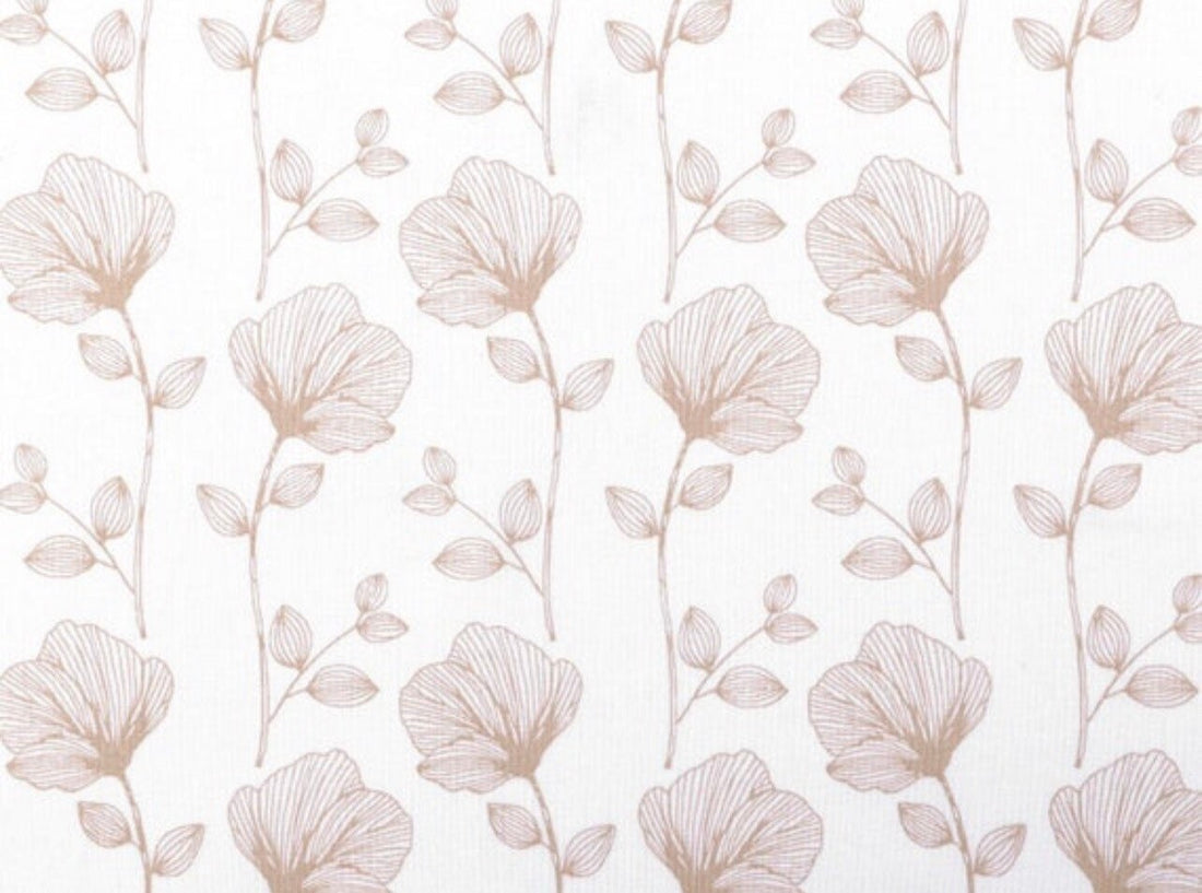 Sitzkissen Kissenset für Stokke Steps Hochstuhl - Blumen Hellbeige