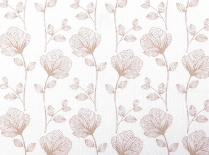 Sitzkissen Kissenset für Stokke Steps Hochstuhl - Blumen Hellbeige