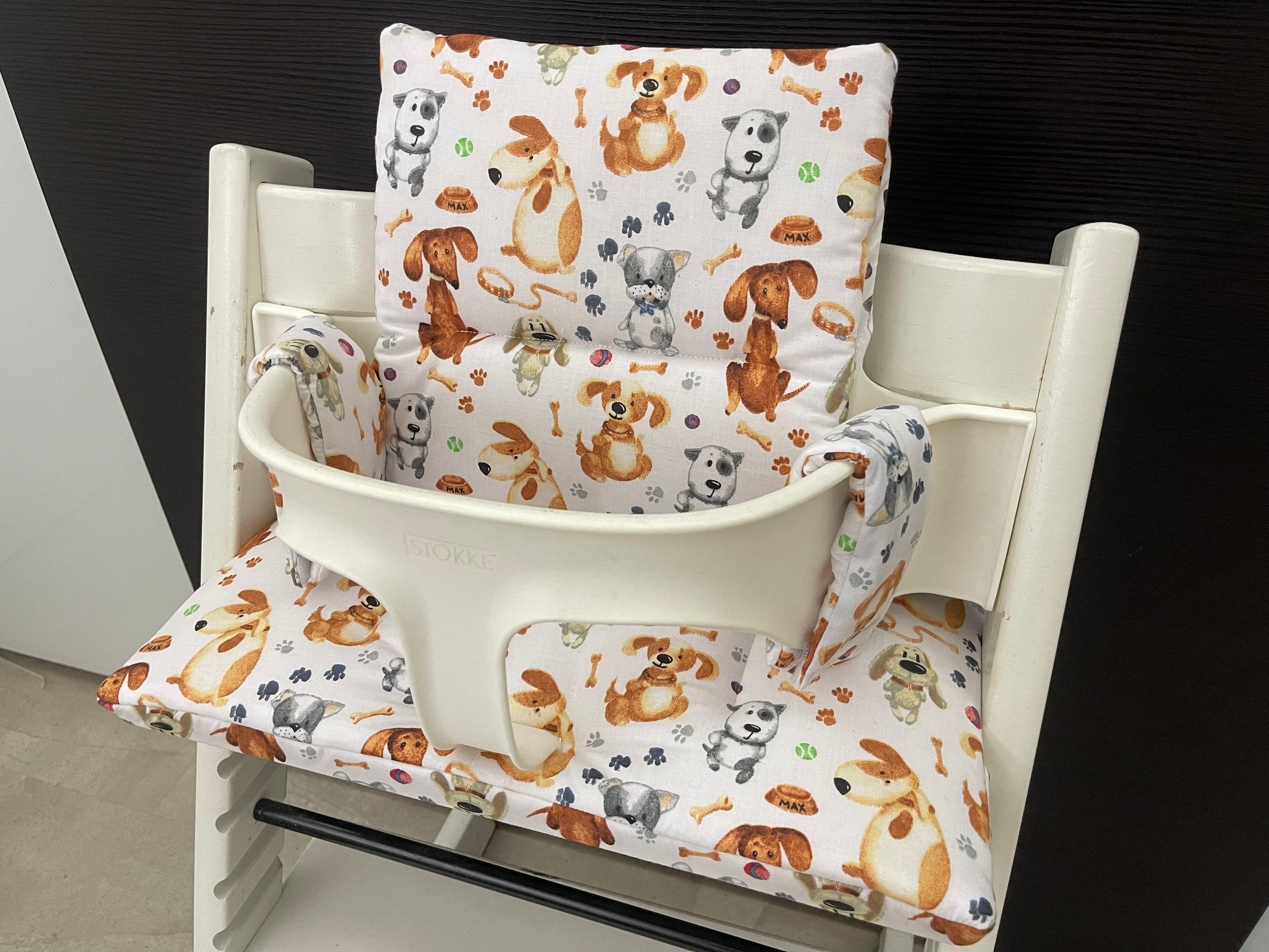 Tripp Trapp Sitzkissen Kissenset für Stokke Hochstuhl - Hunde