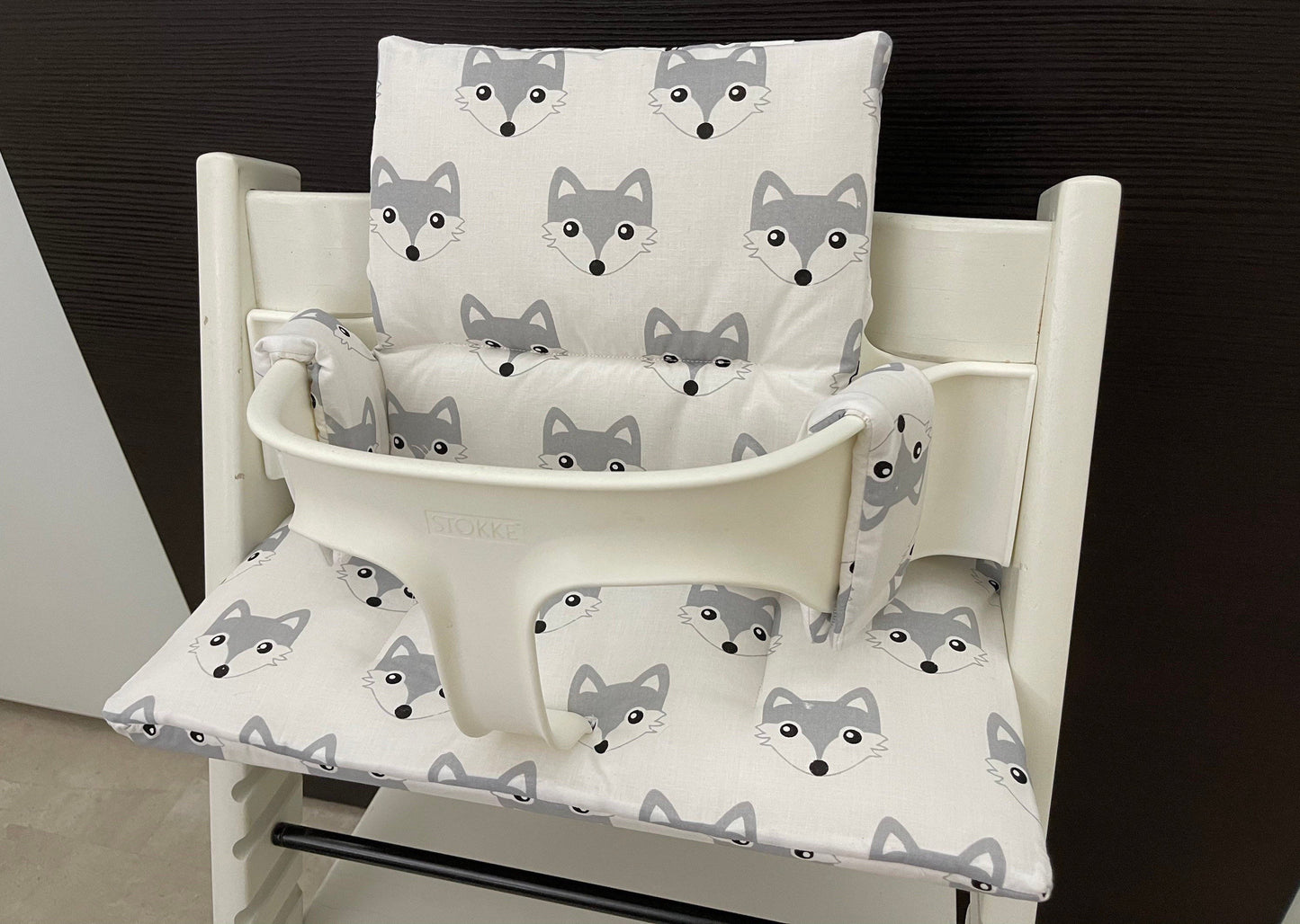 Tripp Trapp Sitzkissen Kissenset für Stokke Hochstuhl - Fuchs grau