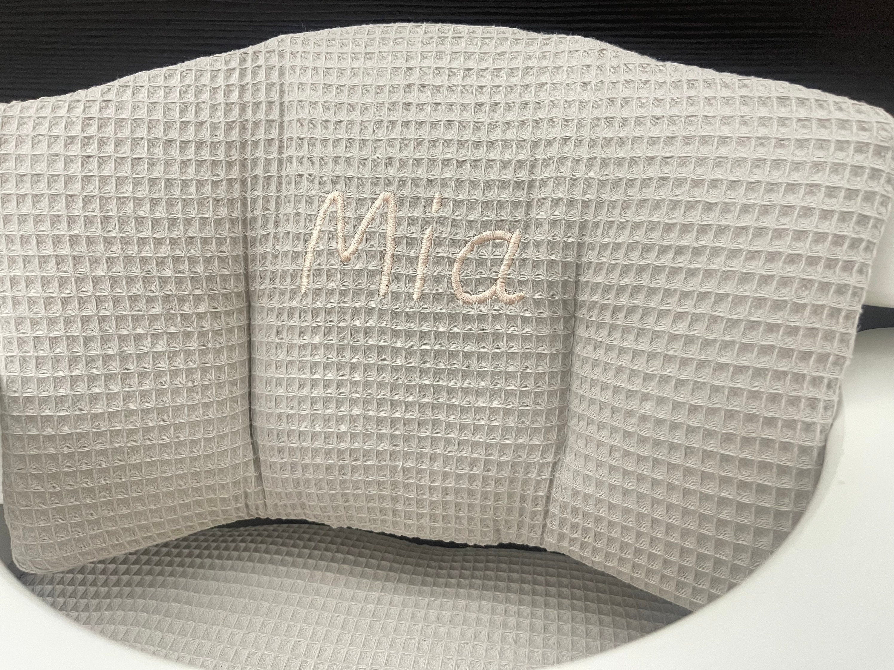 Sitzkissen Kissenset für Hauck Alpha, Tray, Beta Hochstuhl - Waffelpiqué Creme