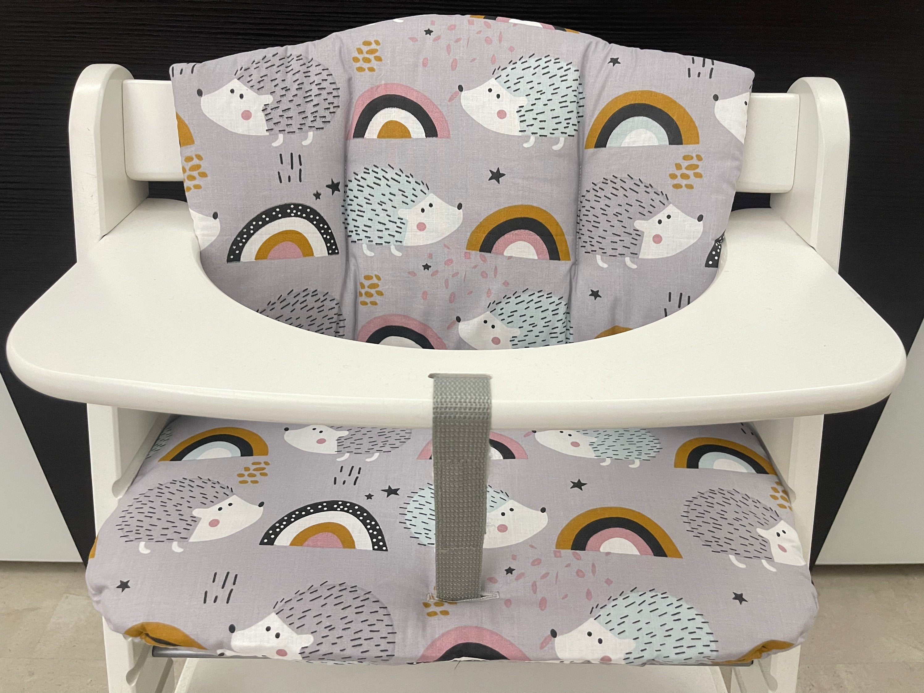 Sitzkissen Kissenset für Hauck Alpha, Tray, Beta Hochstuhl - Igel