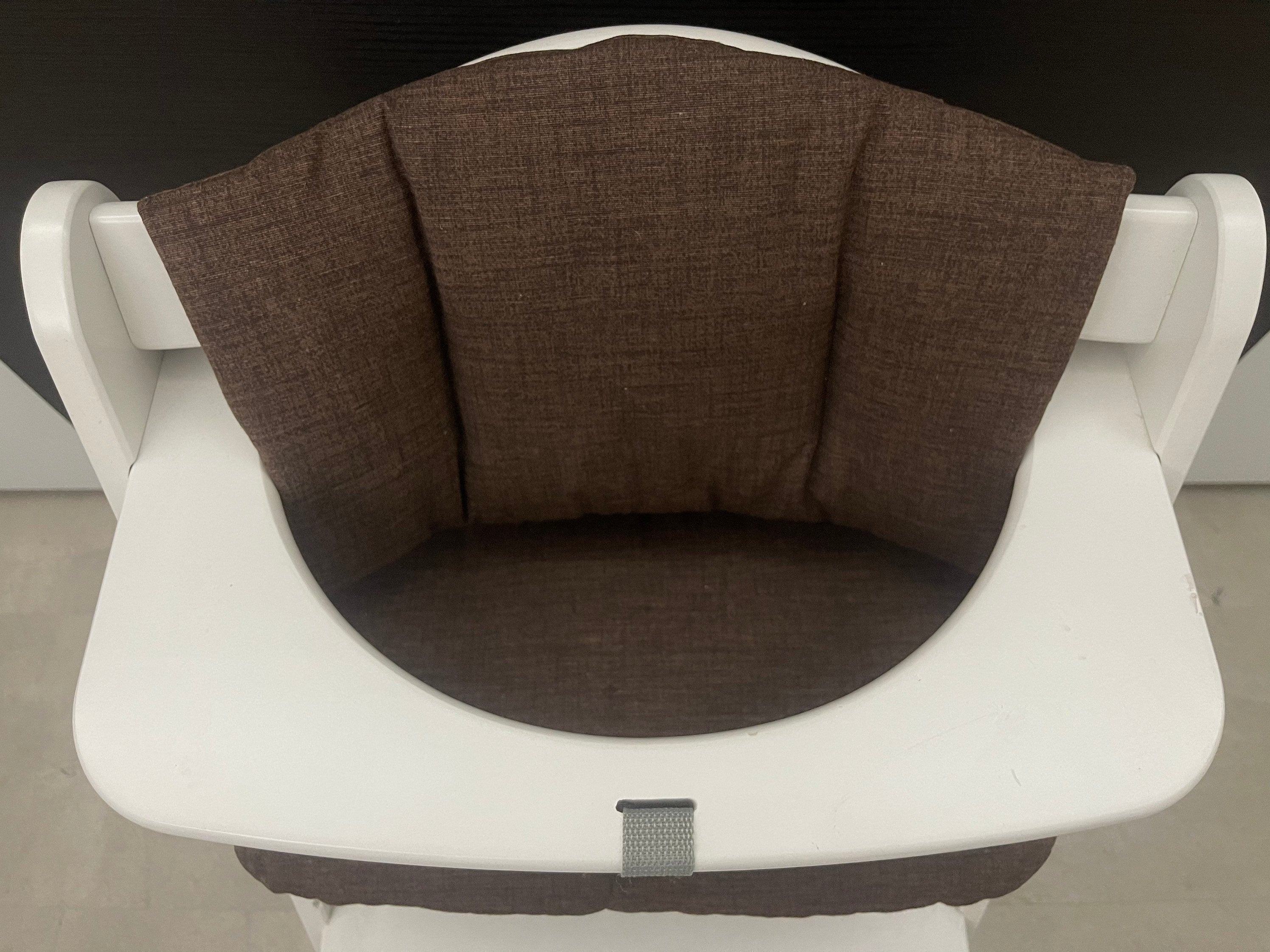 Sitzkissen Kissenset für Hauck Alpha, Tray, Beta Hochstuhl - meliert Braun