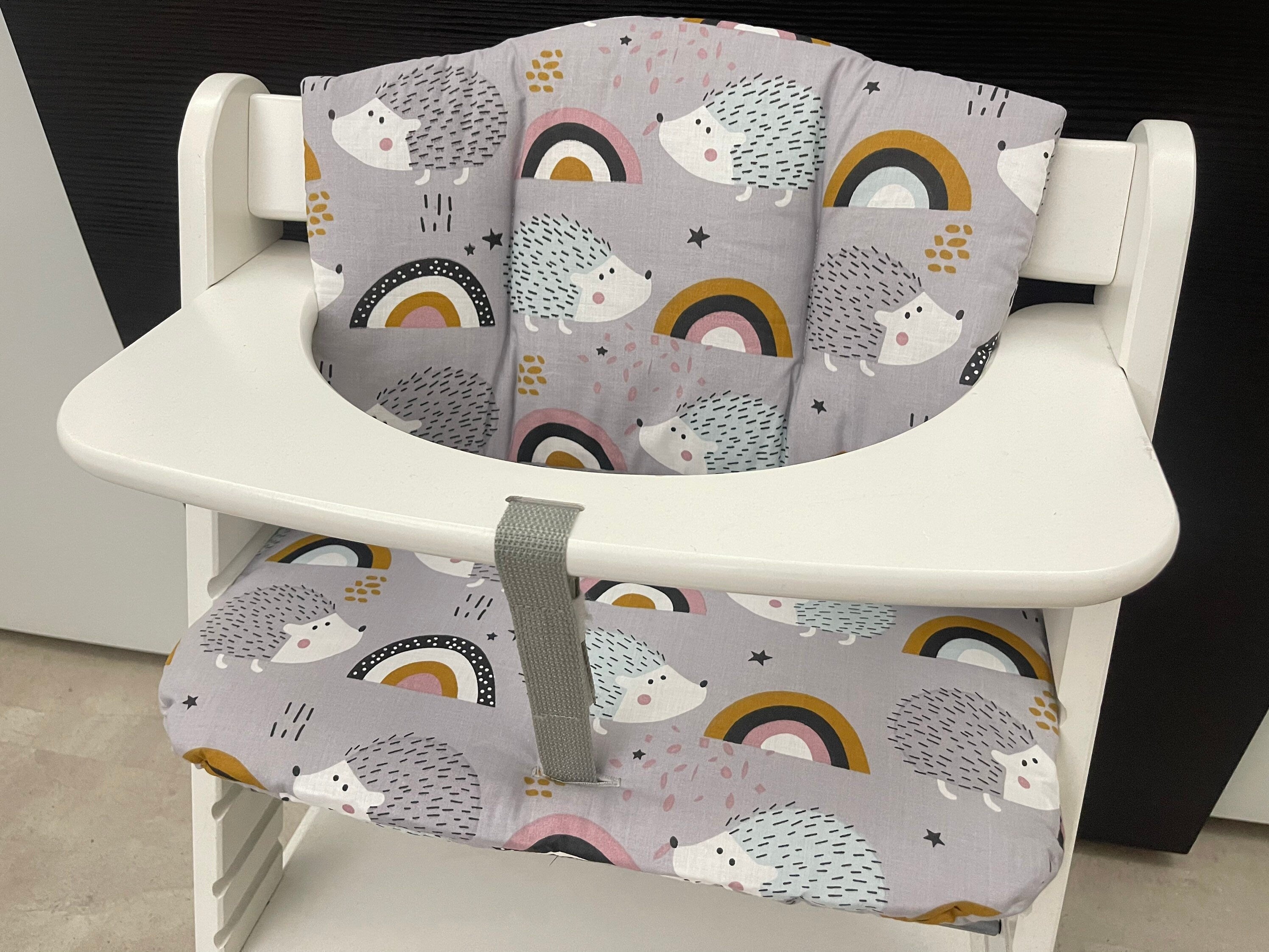 Sitzkissen Kissenset für Hauck Alpha, Tray, Beta Hochstuhl - Igel