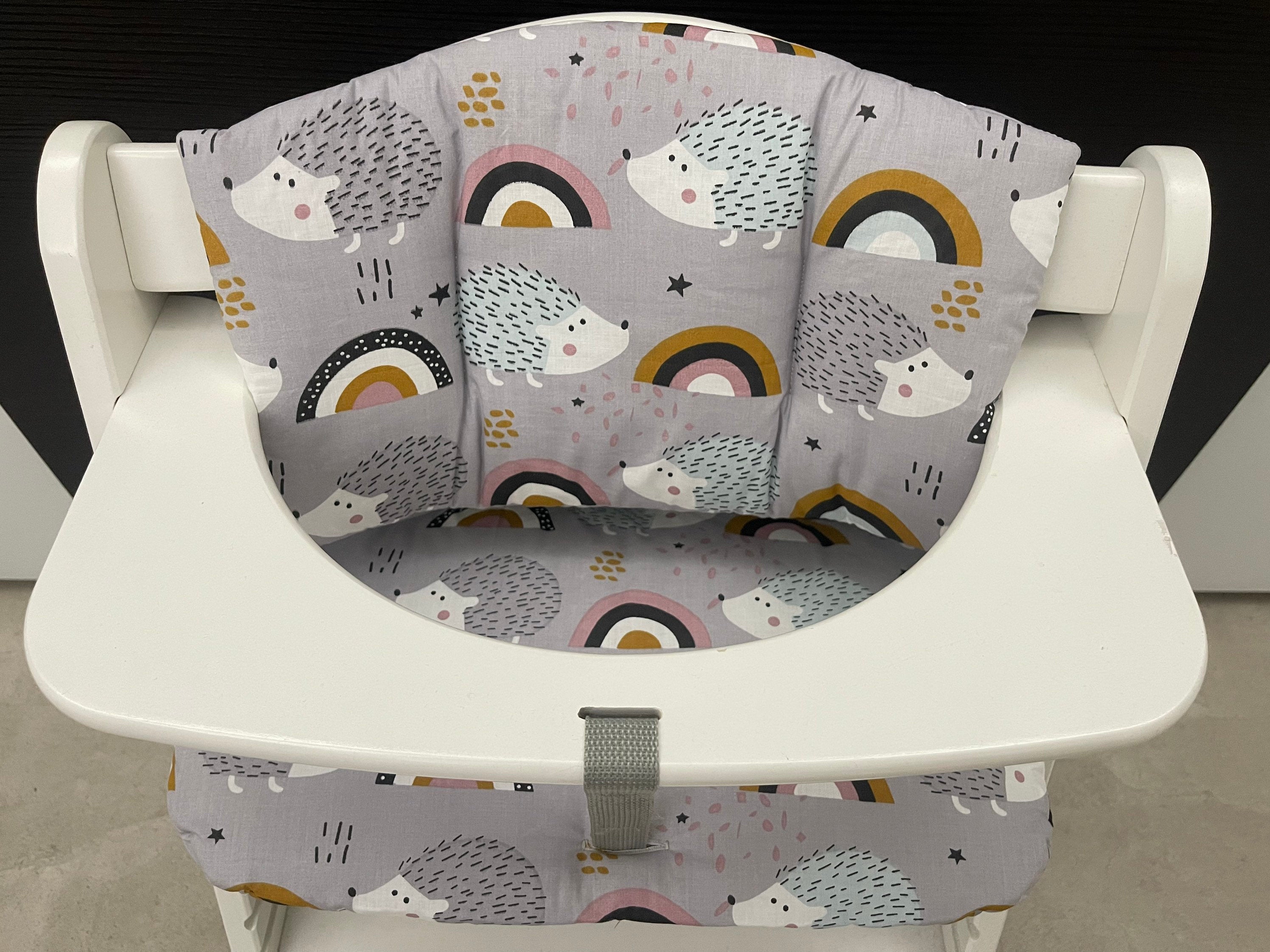 Sitzkissen Kissenset für Hauck Alpha, Tray, Beta Hochstuhl - Igel