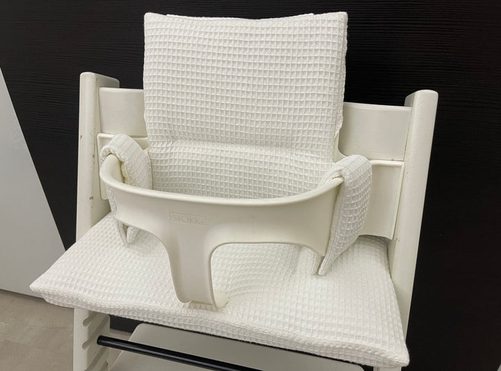 Tripp Trapp Sitzkissen Kissenset für Stokke Hochstuhl - Waffelpiqué Weiß