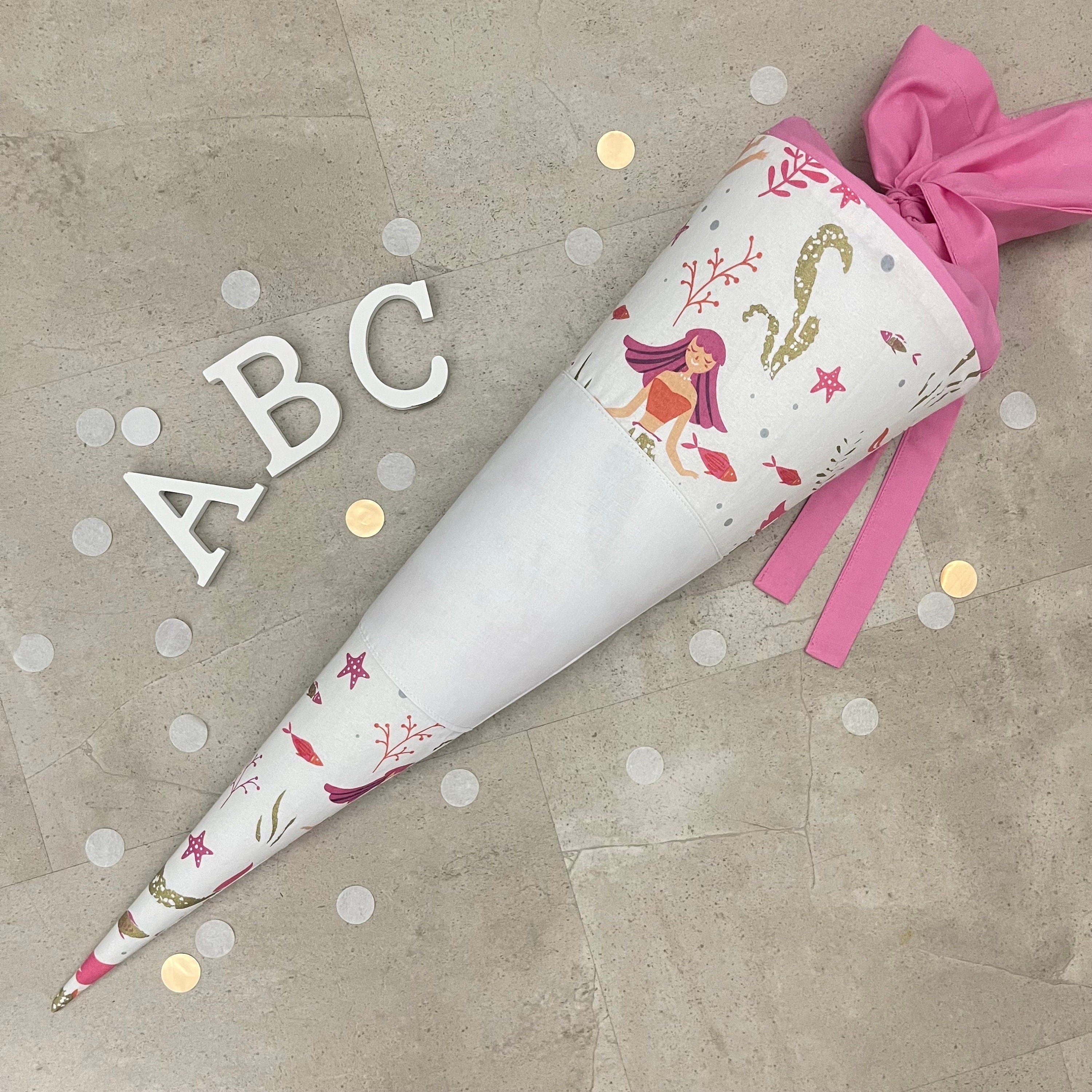 Schultüte Zuckertüte Einschulung Groß 70cm Handmade / Meerjungfrau