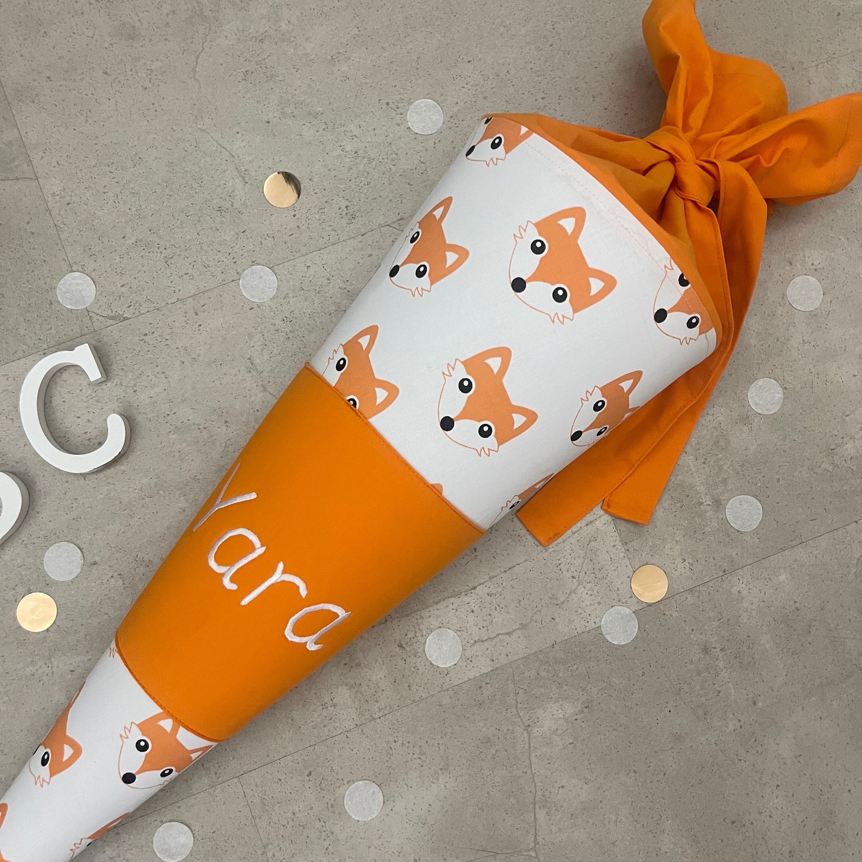 Schultüte Zuckertüte Einschulung Groß 70cm Handmade / Fuchs