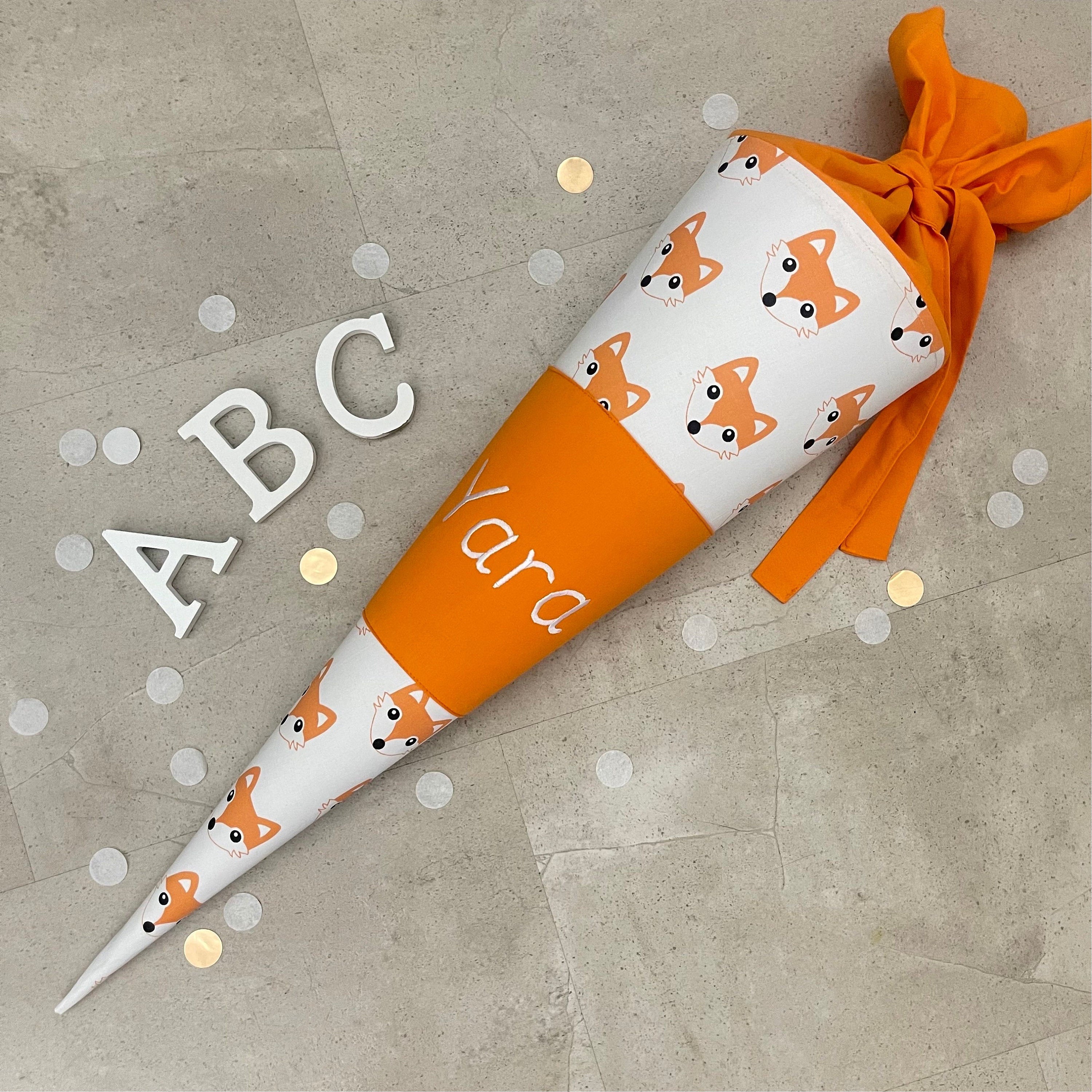 Schultüte Zuckertüte Einschulung Groß 70cm Handmade / Fuchs