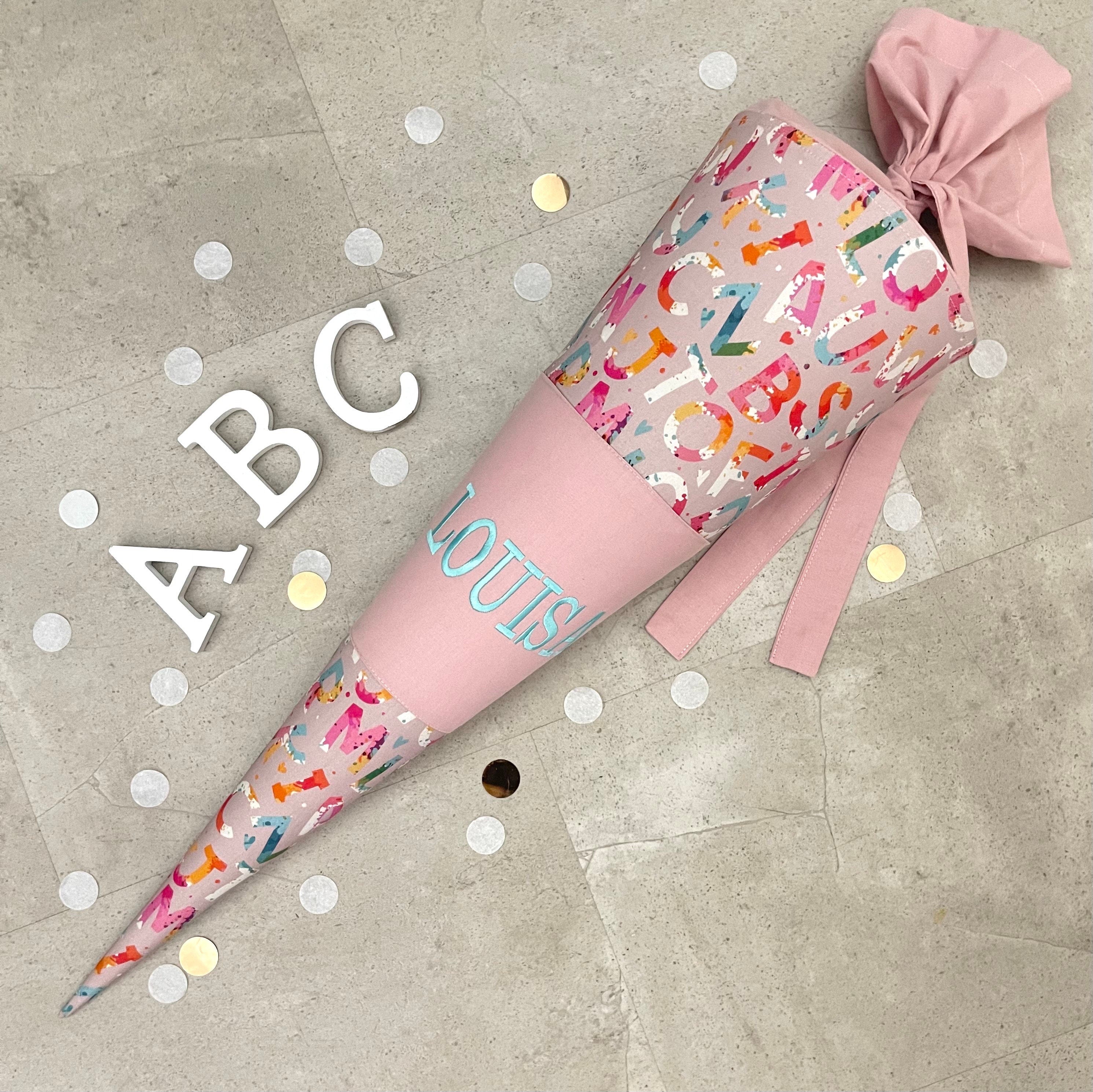 Schultüte Zuckertüte Einschulung Groß 70cm Handmade / ABC