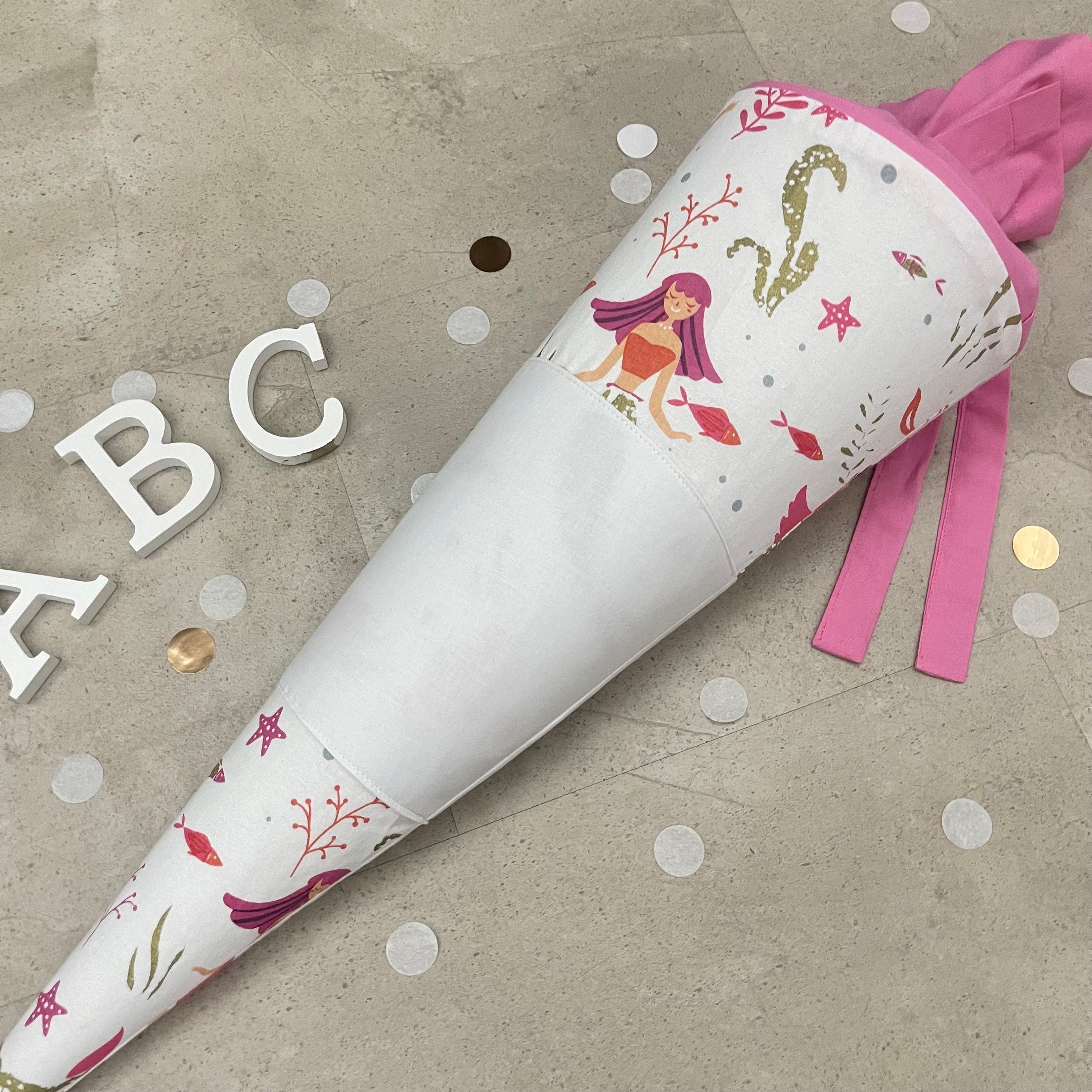 Schultüte Zuckertüte Einschulung Groß 70cm Handmade / Meerjungfrau