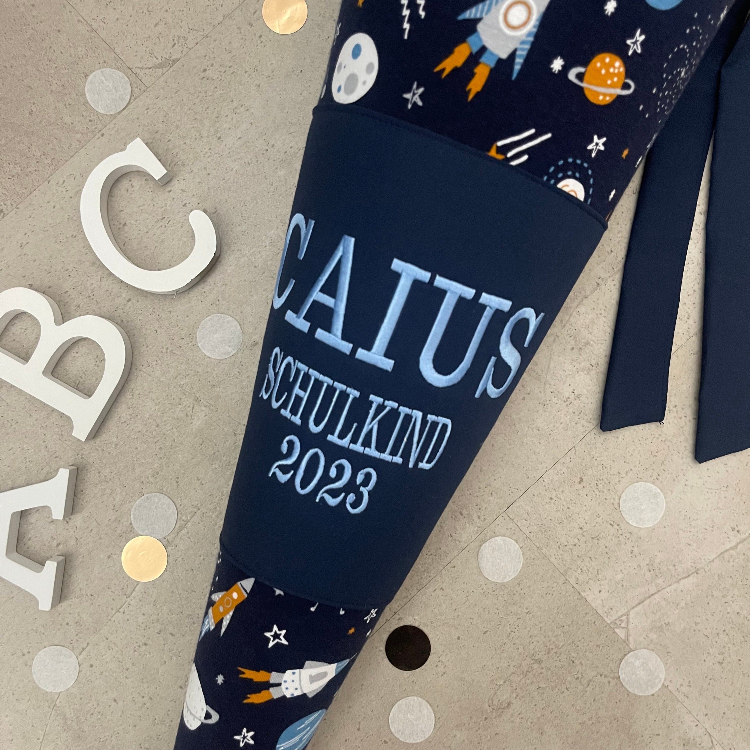 Schultüte Zuckertüte Einschulung Groß 70cm Handmade / Weltraum