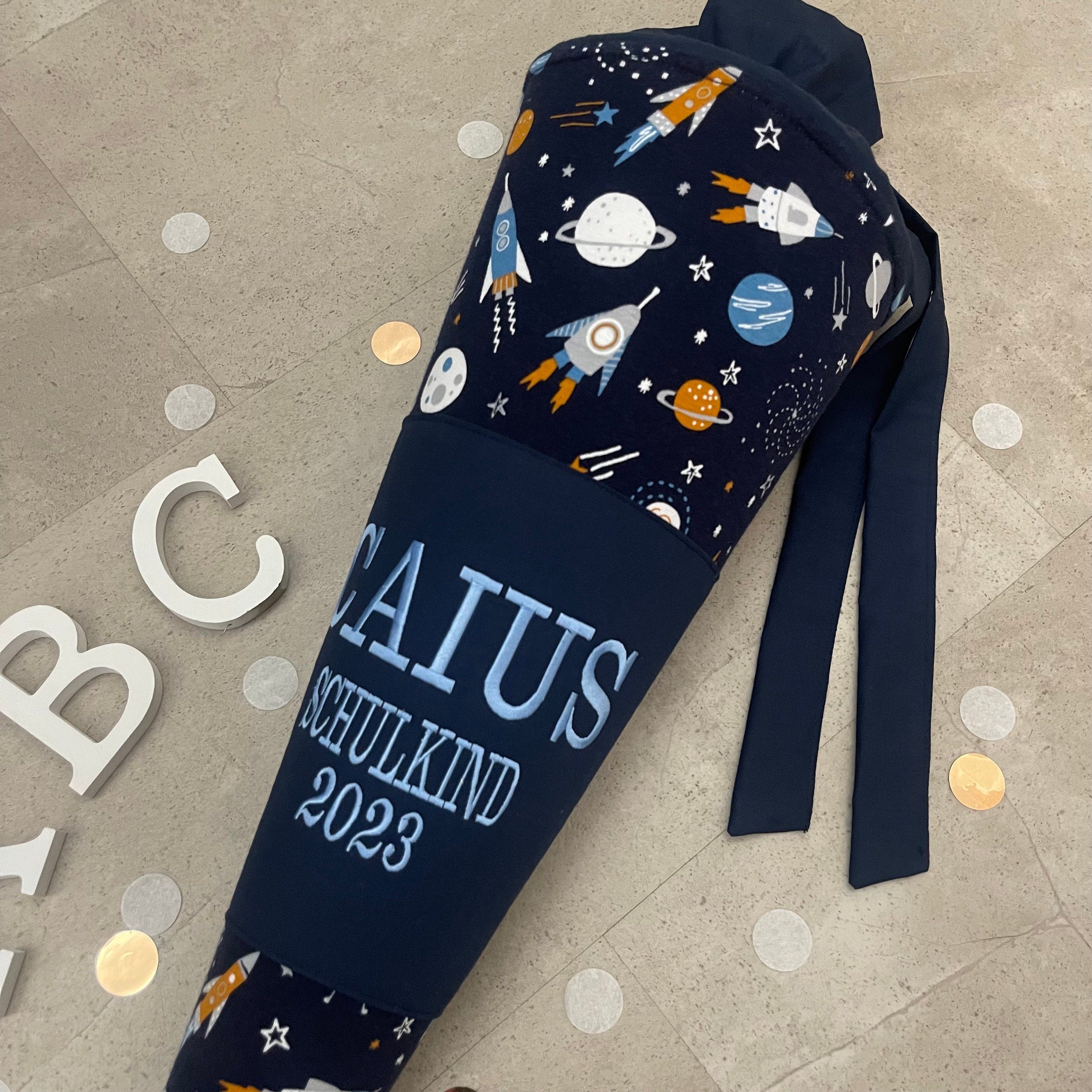 Schultüte Zuckertüte Einschulung Groß 70cm Handmade / Weltraum