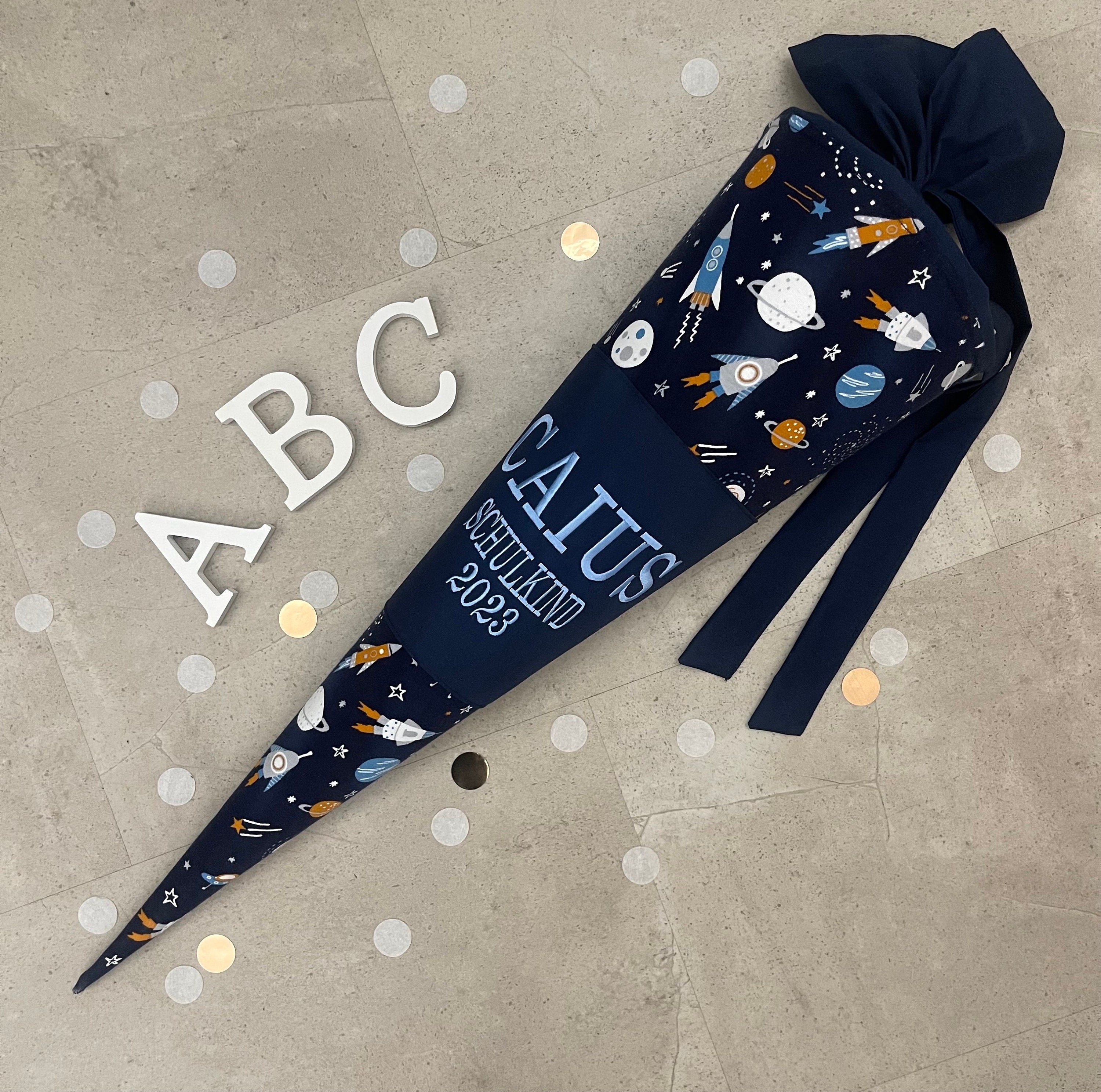 Schultüte Zuckertüte Einschulung Groß 70cm Handmade / Weltraum