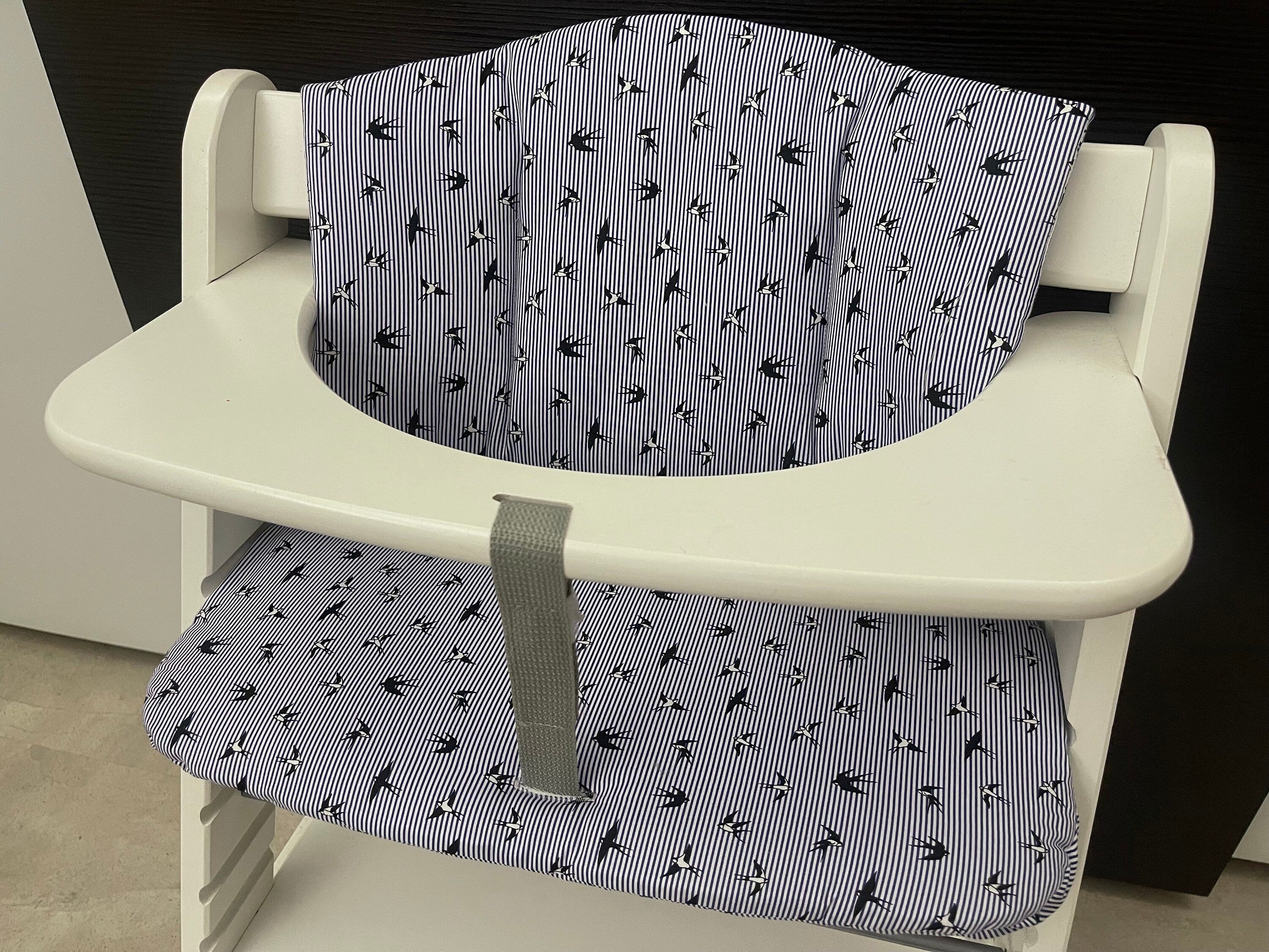 Sitzkissen Kissenset für Hauck Alpha, Tray, Beta Hochstuhl - Vogel