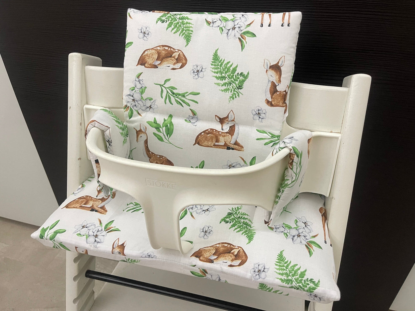 Tripp Trapp Sitzkissen Kissenset für Stokke Hochstuhl - Rehe