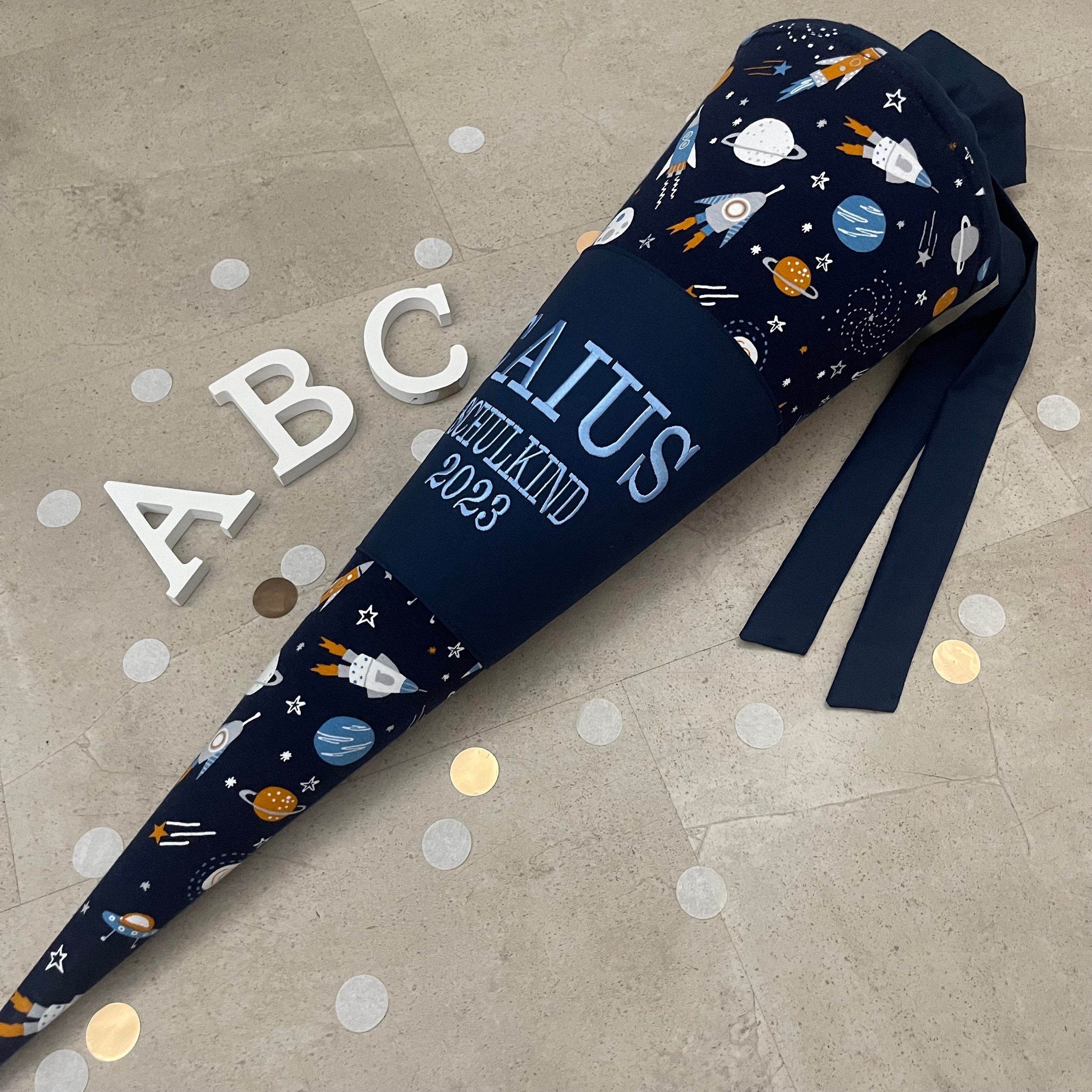 Schultüte Zuckertüte Einschulung Groß 70cm Handmade / Weltraum