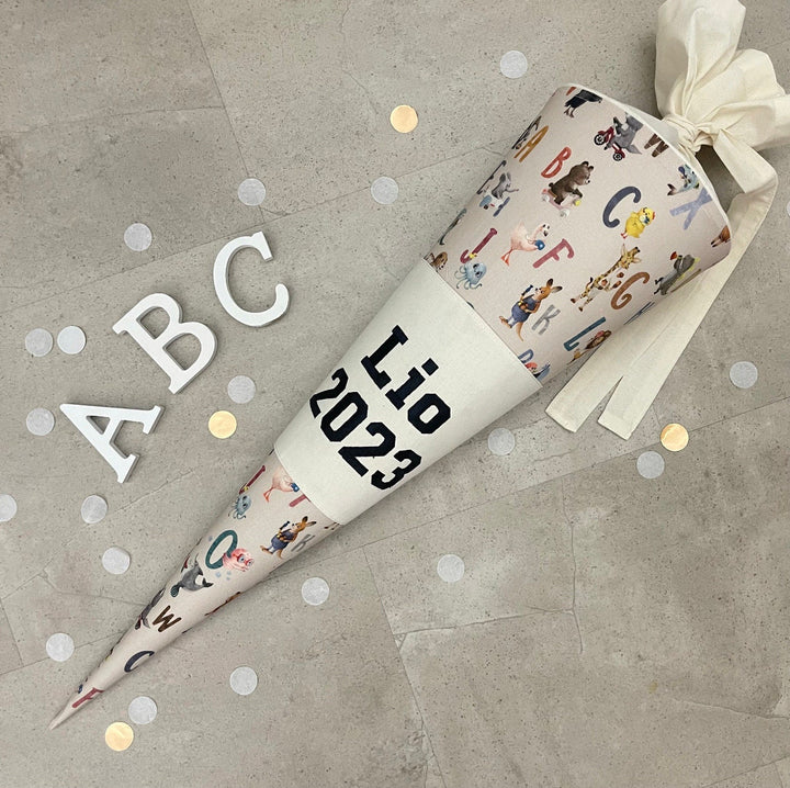 85cm Schultüte Zuckertüte Einschulung Groß Handmade / ABC