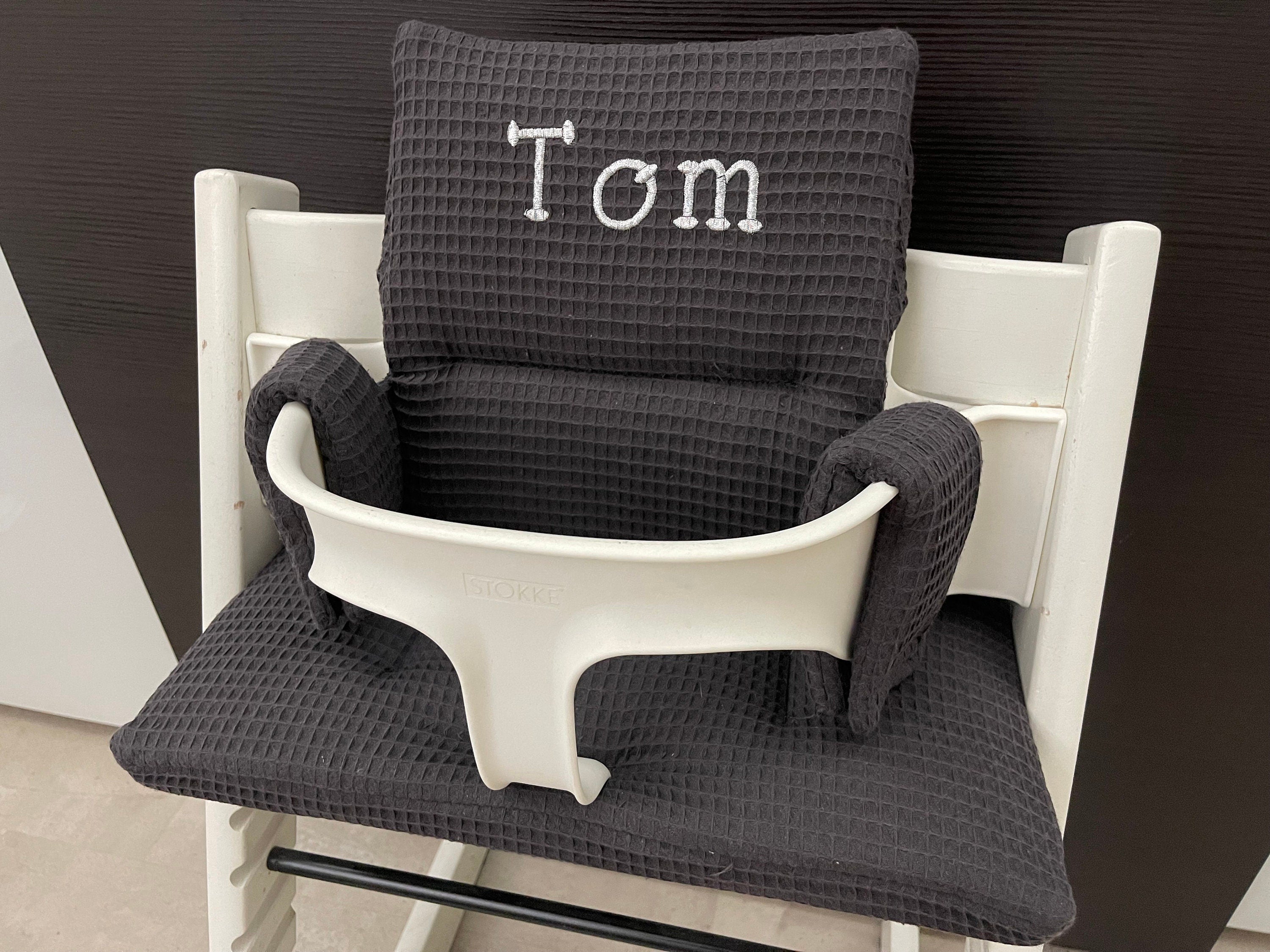 Tripp Trapp Sitzkissen Kissenset für Stokke Hochstuhl - Waffelpiqué Dunkelgrau