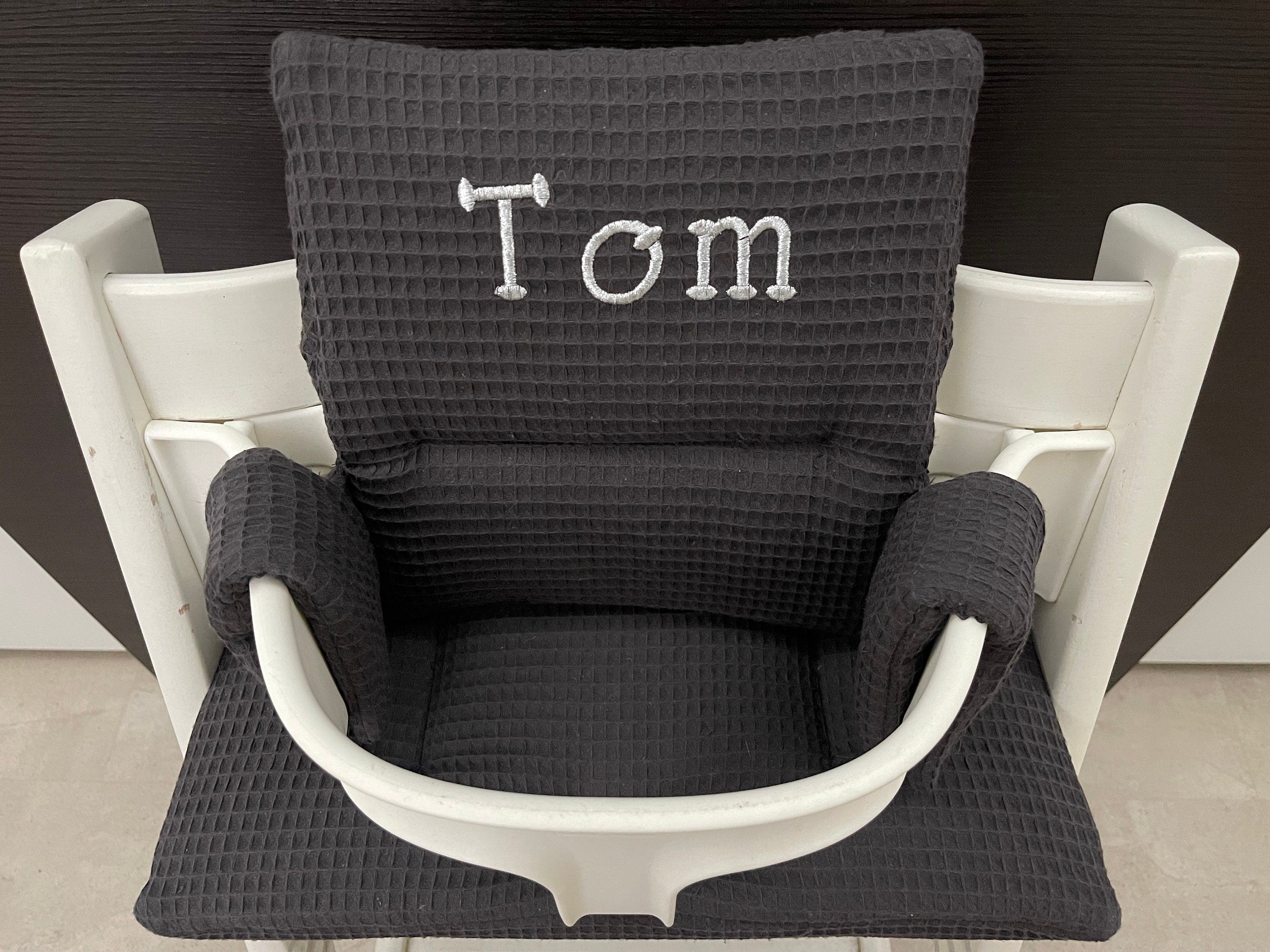Tripp Trapp Sitzkissen Kissenset für Stokke Hochstuhl - Waffelpiqué Dunkelgrau