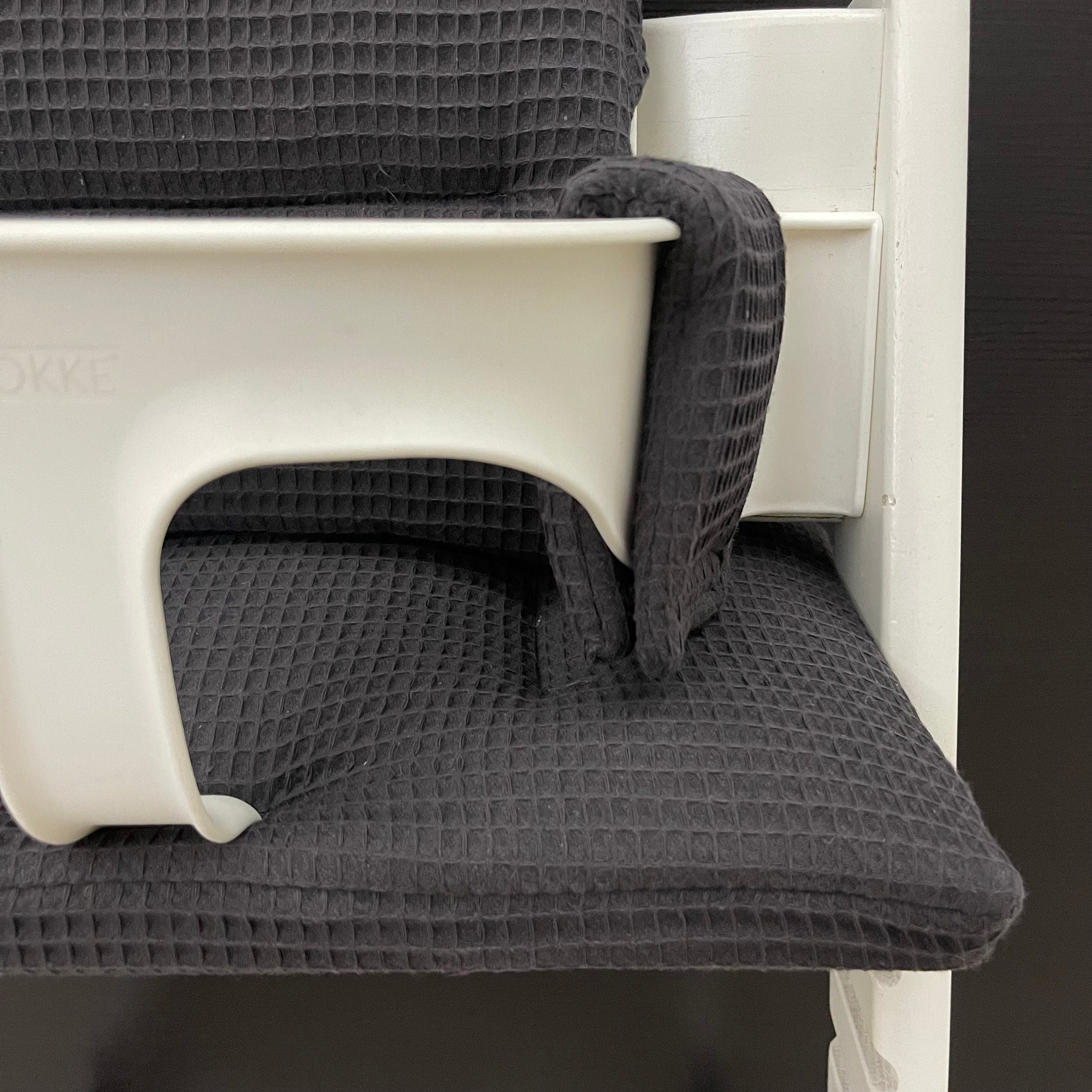 Tripp Trapp Sitzkissen Kissenset für Stokke Hochstuhl - Waffelpiqué Dunkelgrau