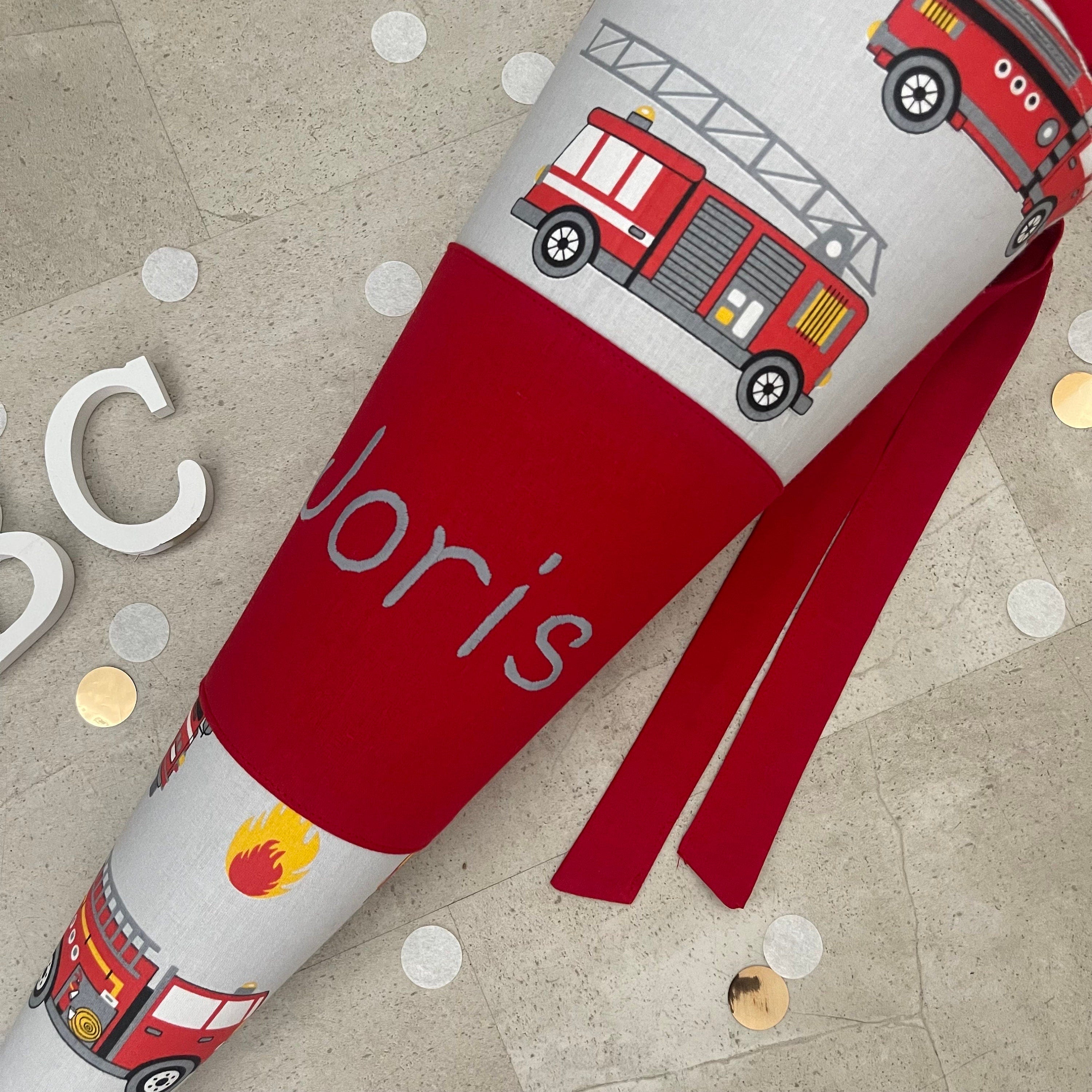 Schultüte Zuckertüte Einschulung Groß 70cm Handmade / Feuerwehr