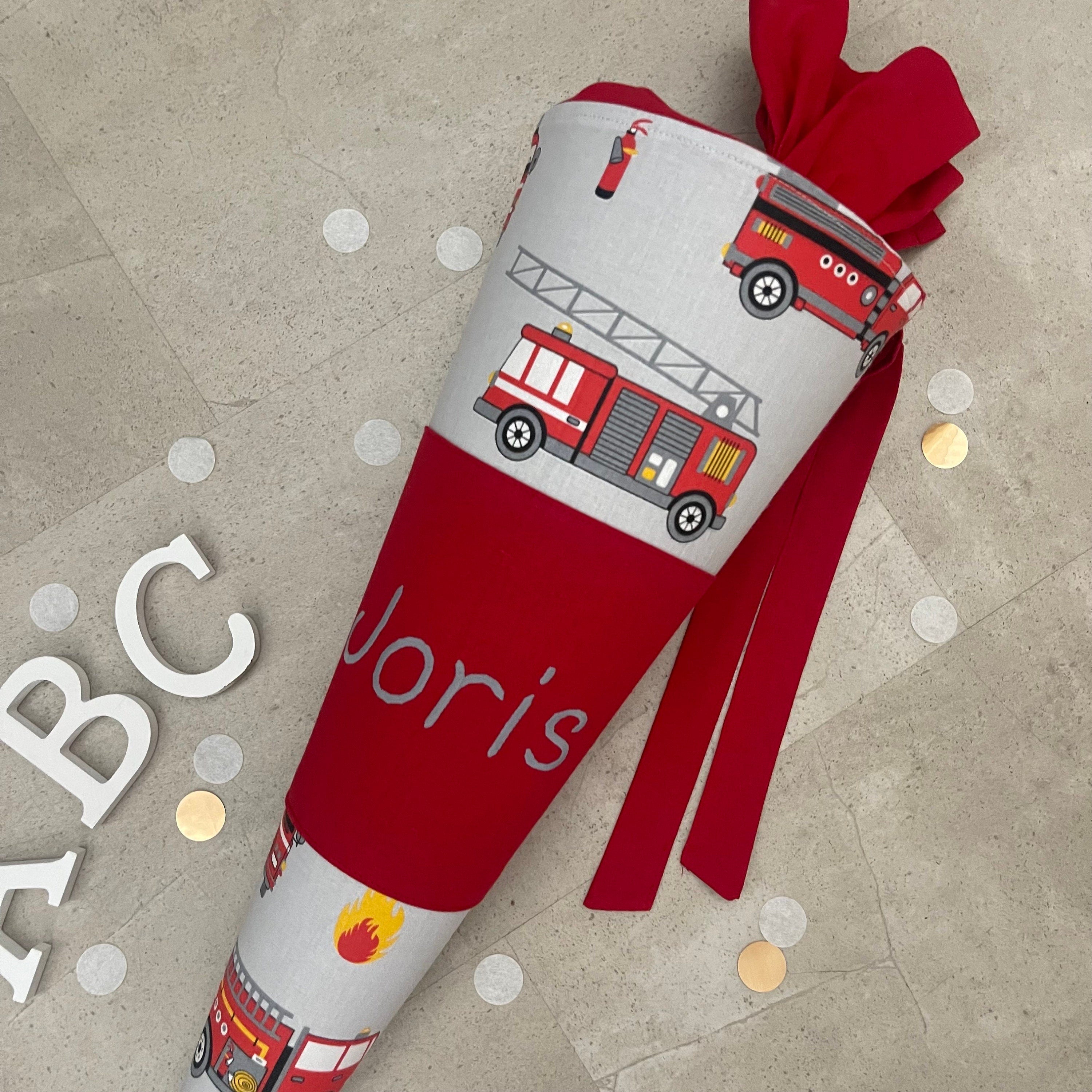 Schultüte Zuckertüte Einschulung Groß 70cm Handmade / Feuerwehr