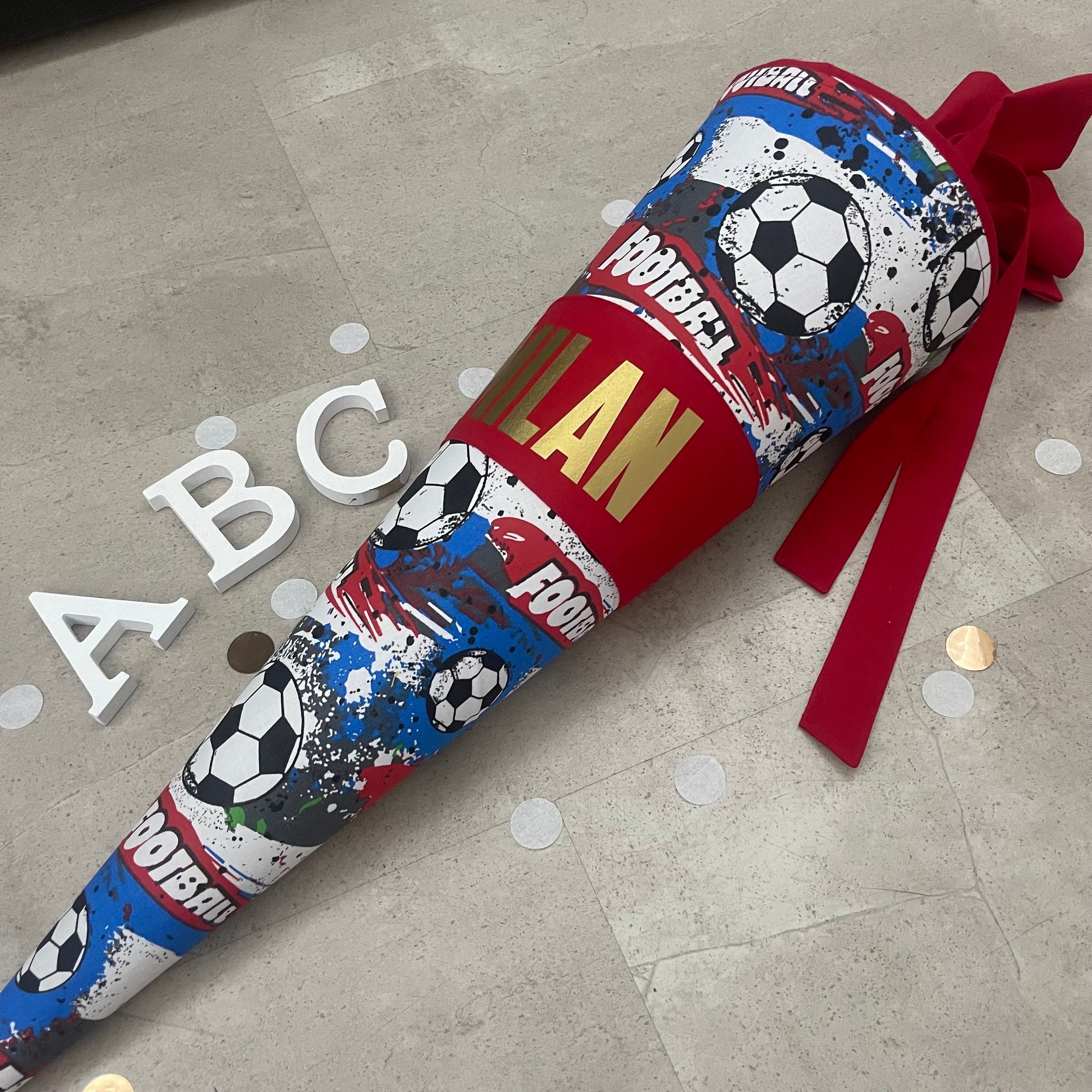 Schultüte Zuckertüte Einschulung Groß 70cm Handmade / Fußball