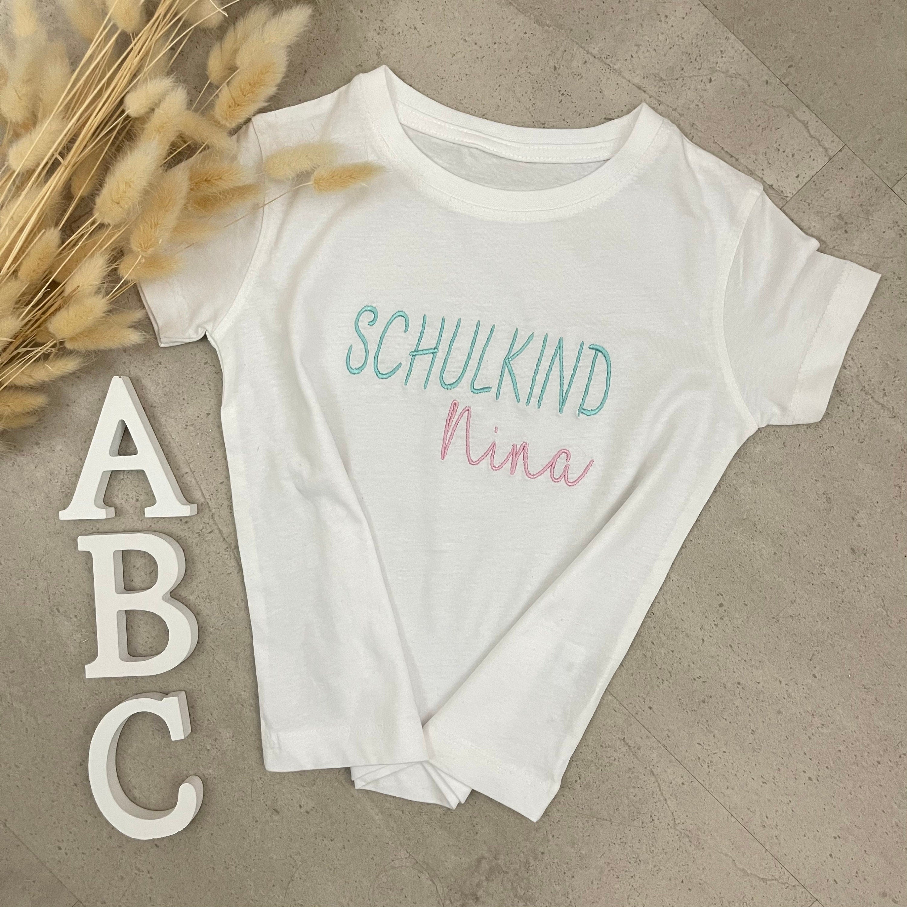 Kinder T-Shirt, Schulkind mit Namen, personalisiert, Einschulung, Schulanfang