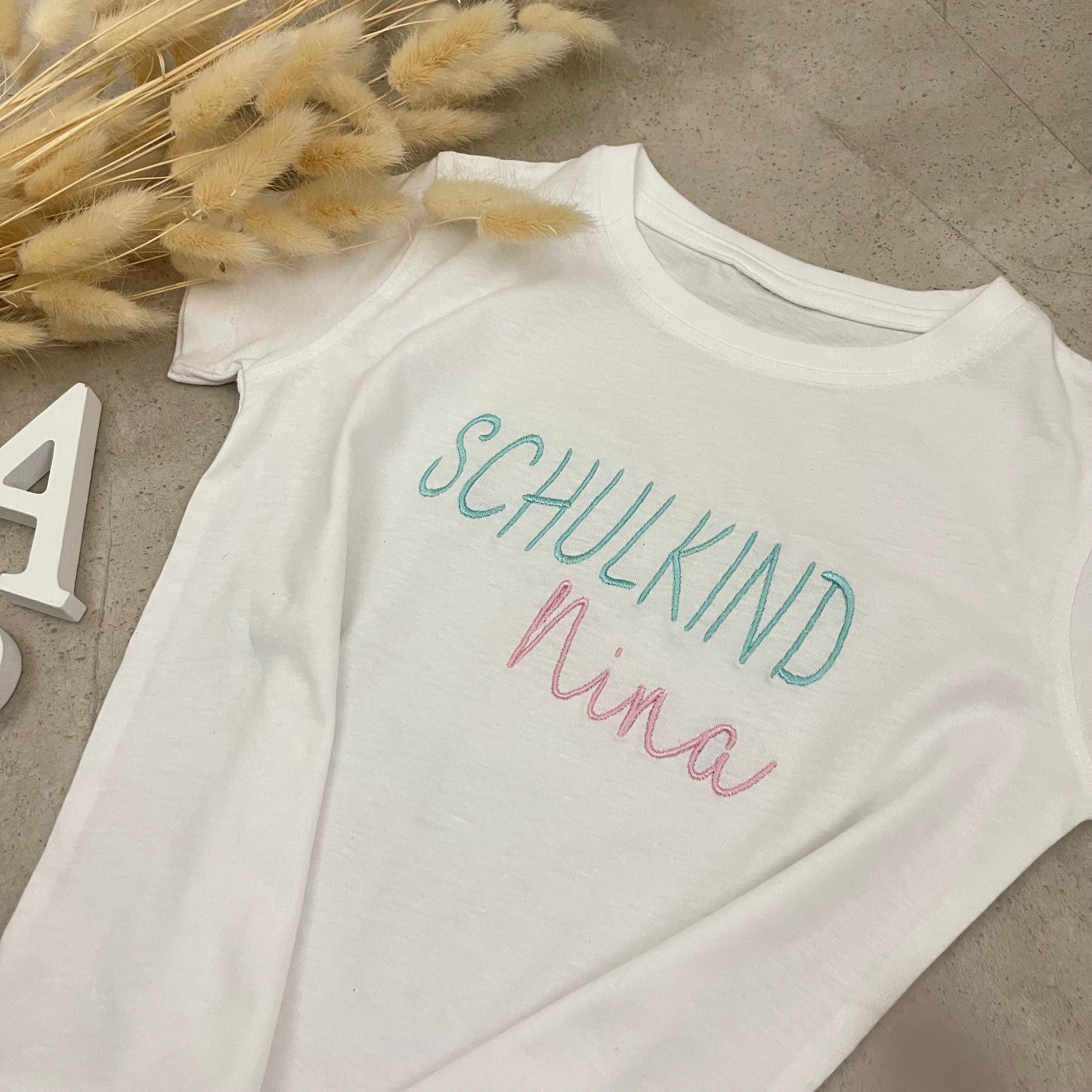 Kinder T-Shirt, Schulkind mit Namen, personalisiert, Einschulung, Schulanfang