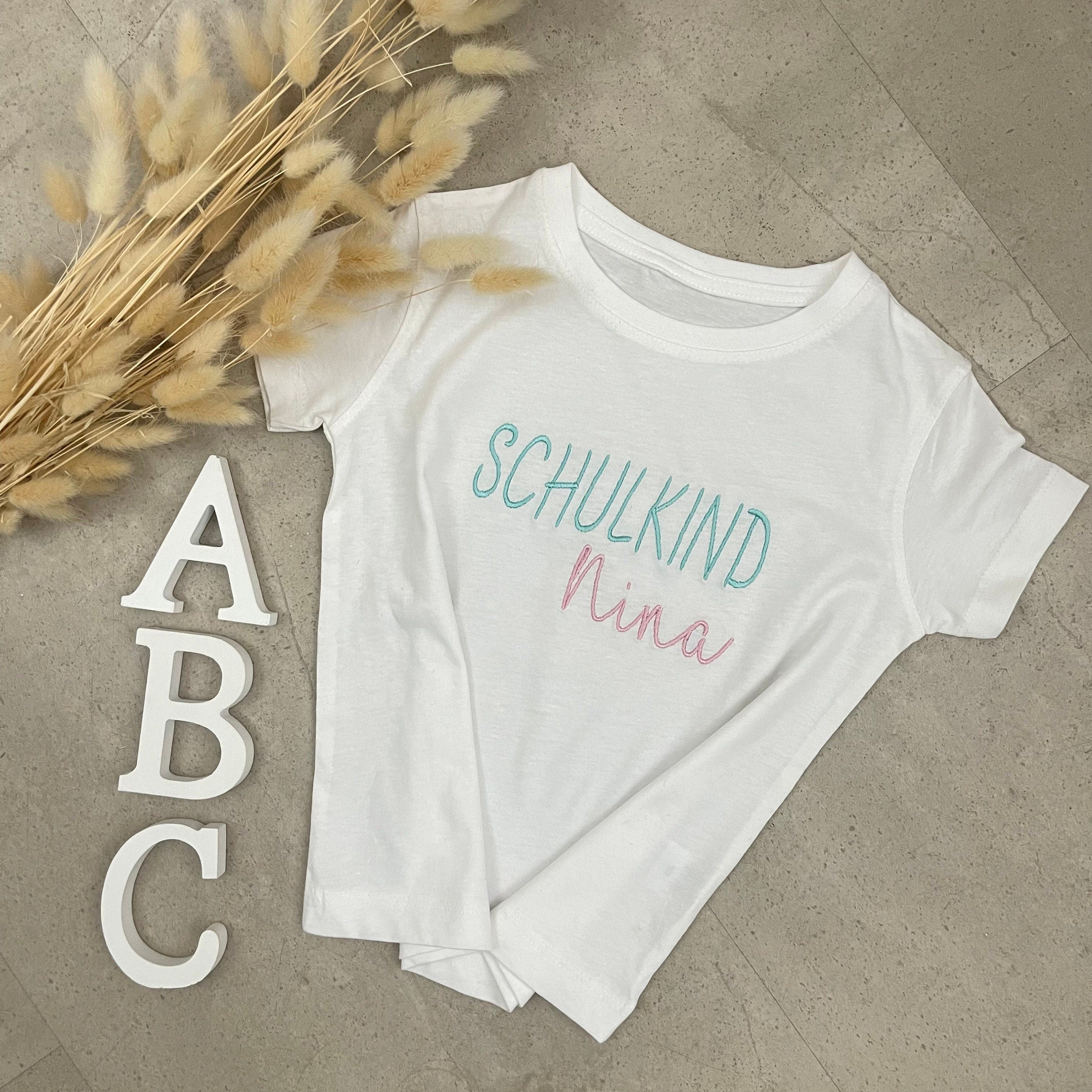 Kinder T-Shirt, Schulkind mit Namen, personalisiert, Einschulung, Schulanfang