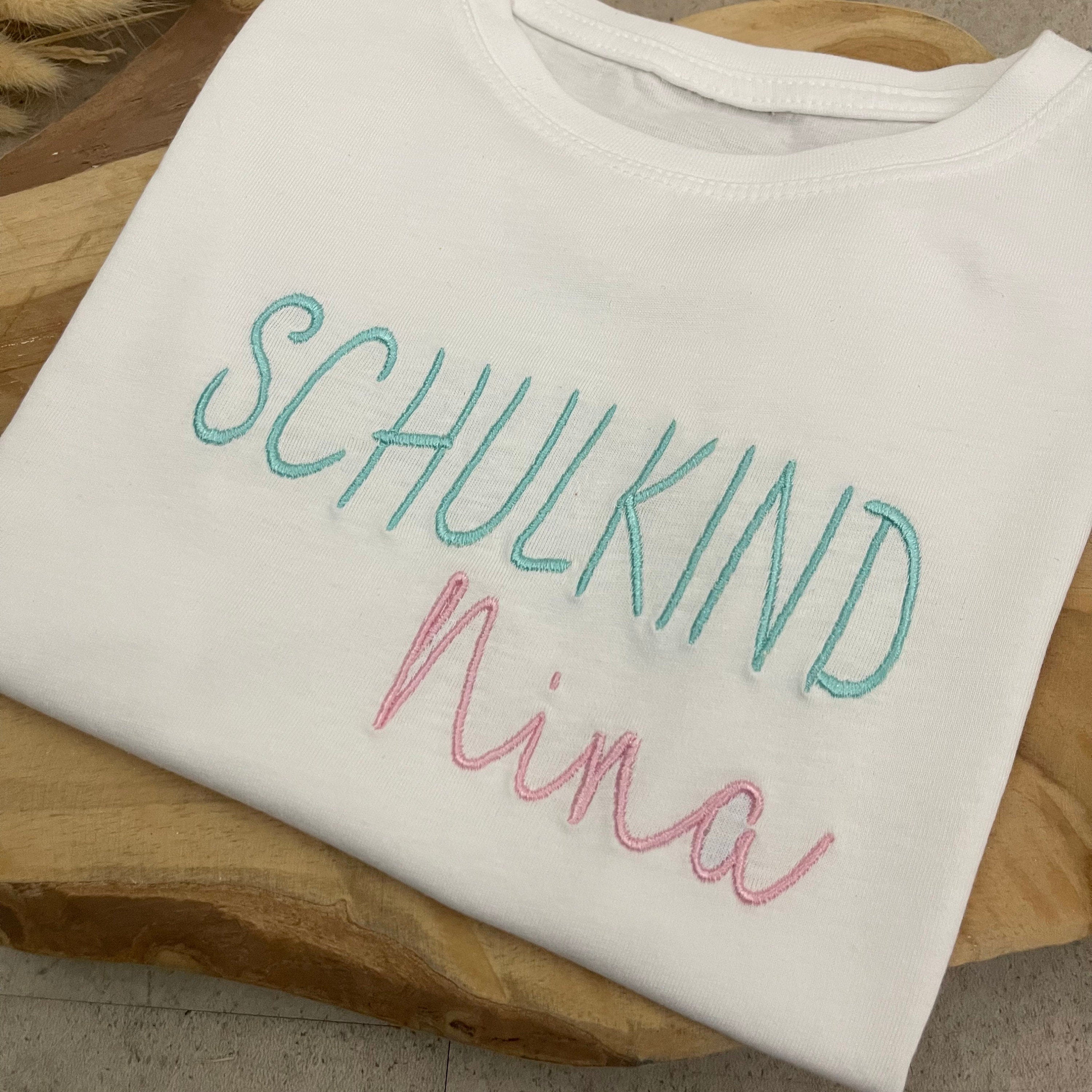 Kinder T-Shirt, Schulkind mit Namen, personalisiert, Einschulung, Schulanfang