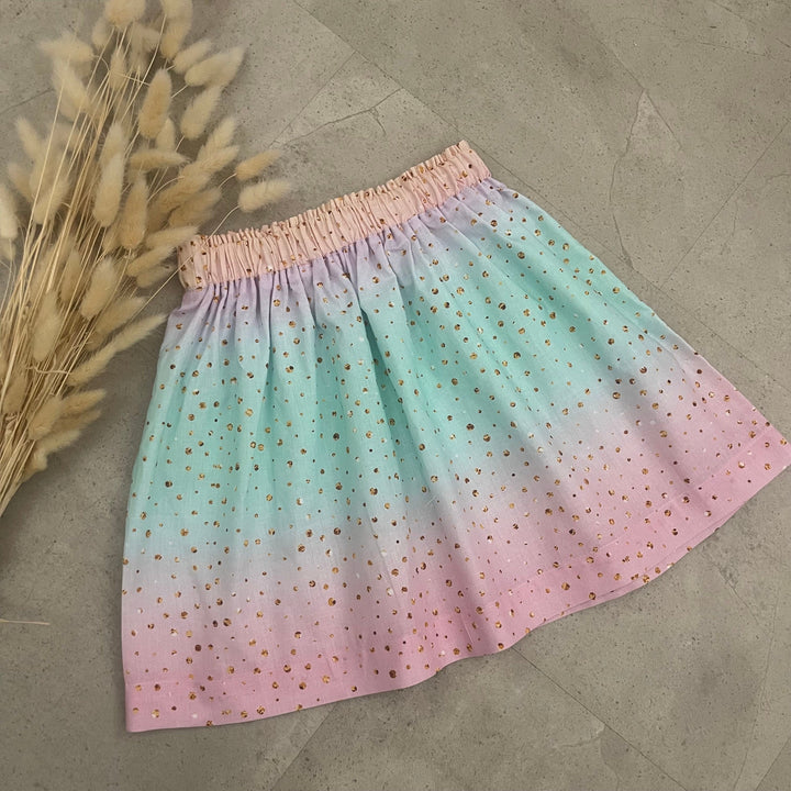 Kinderrock Baumwolle , Einschulung & Alltag - Regenbogen