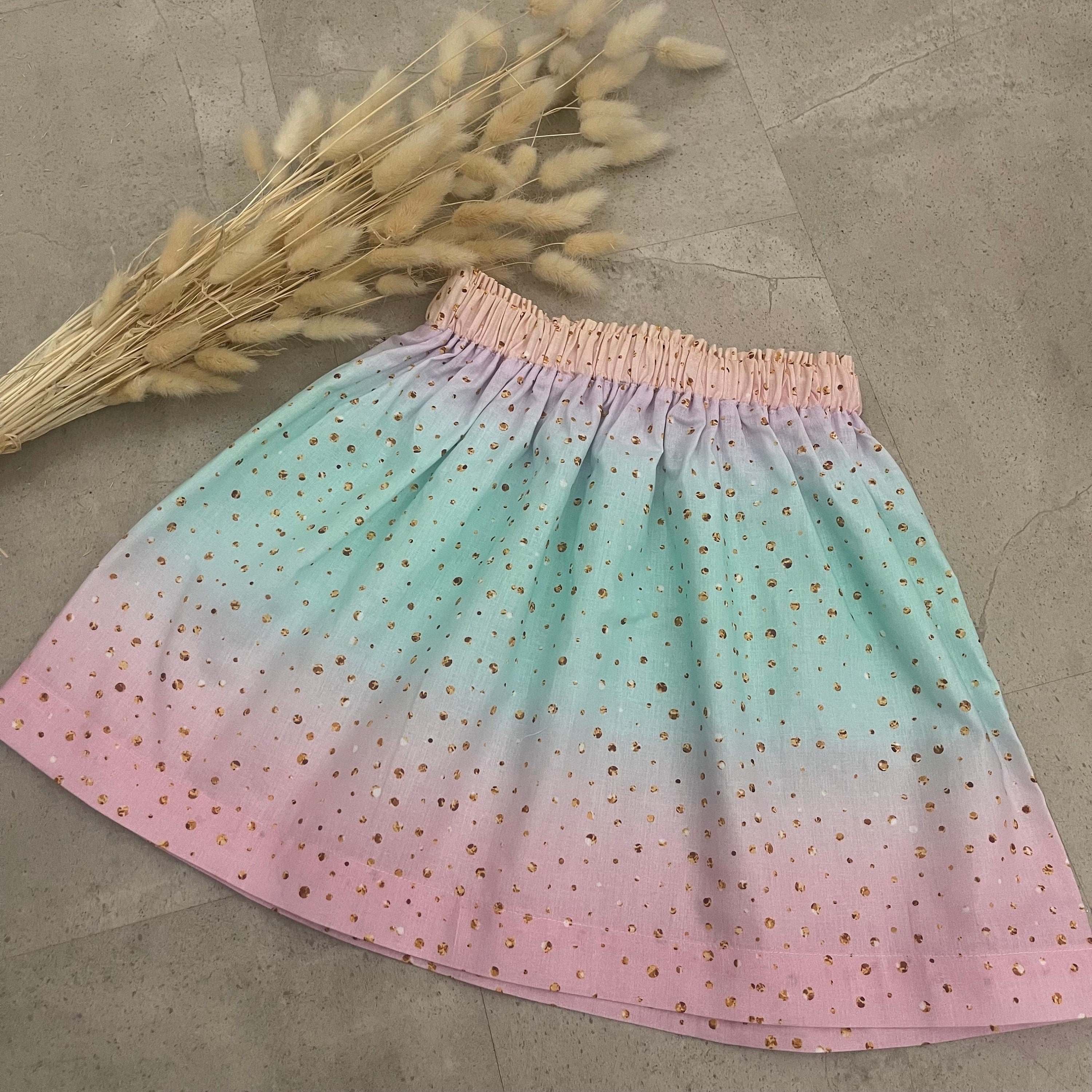 Kinderrock Baumwolle , Einschulung & Alltag - Regenbogen