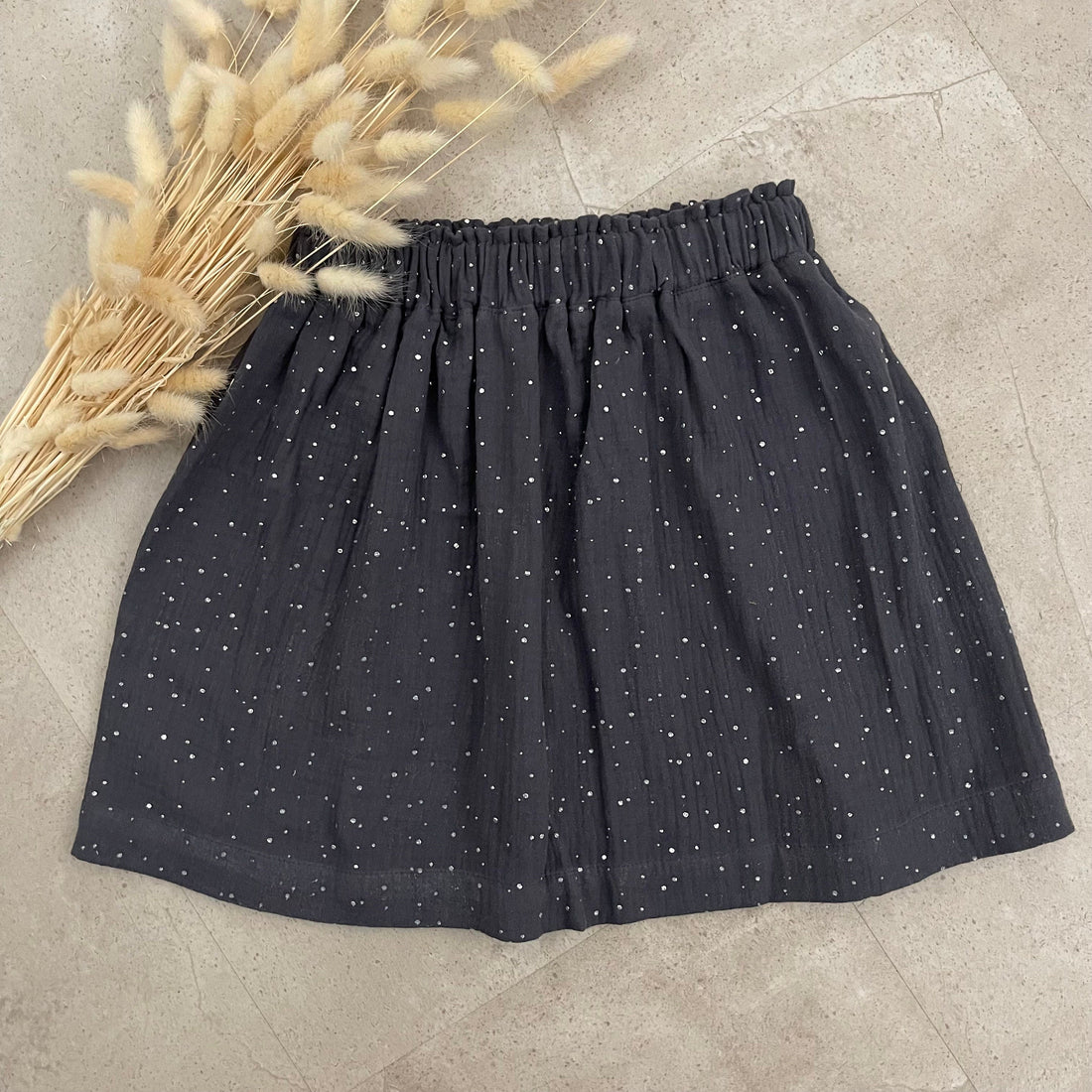 Kinderrock Musselin , Einschulung & Alltag - Dunkelgrau
