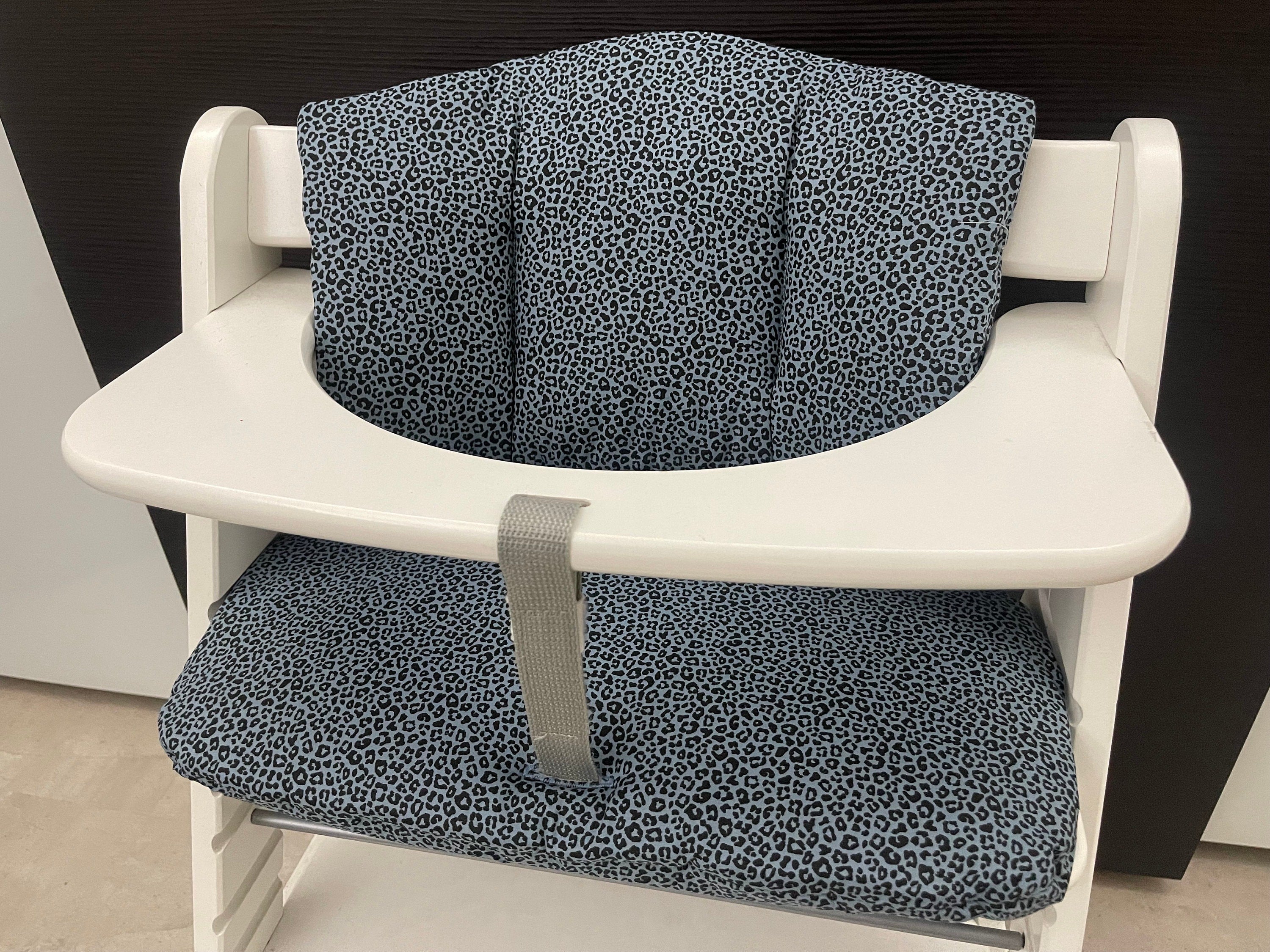 Sitzkissen Kissenset für Hauck Alpha, Tray, Beta Hochstuhl - Leopard