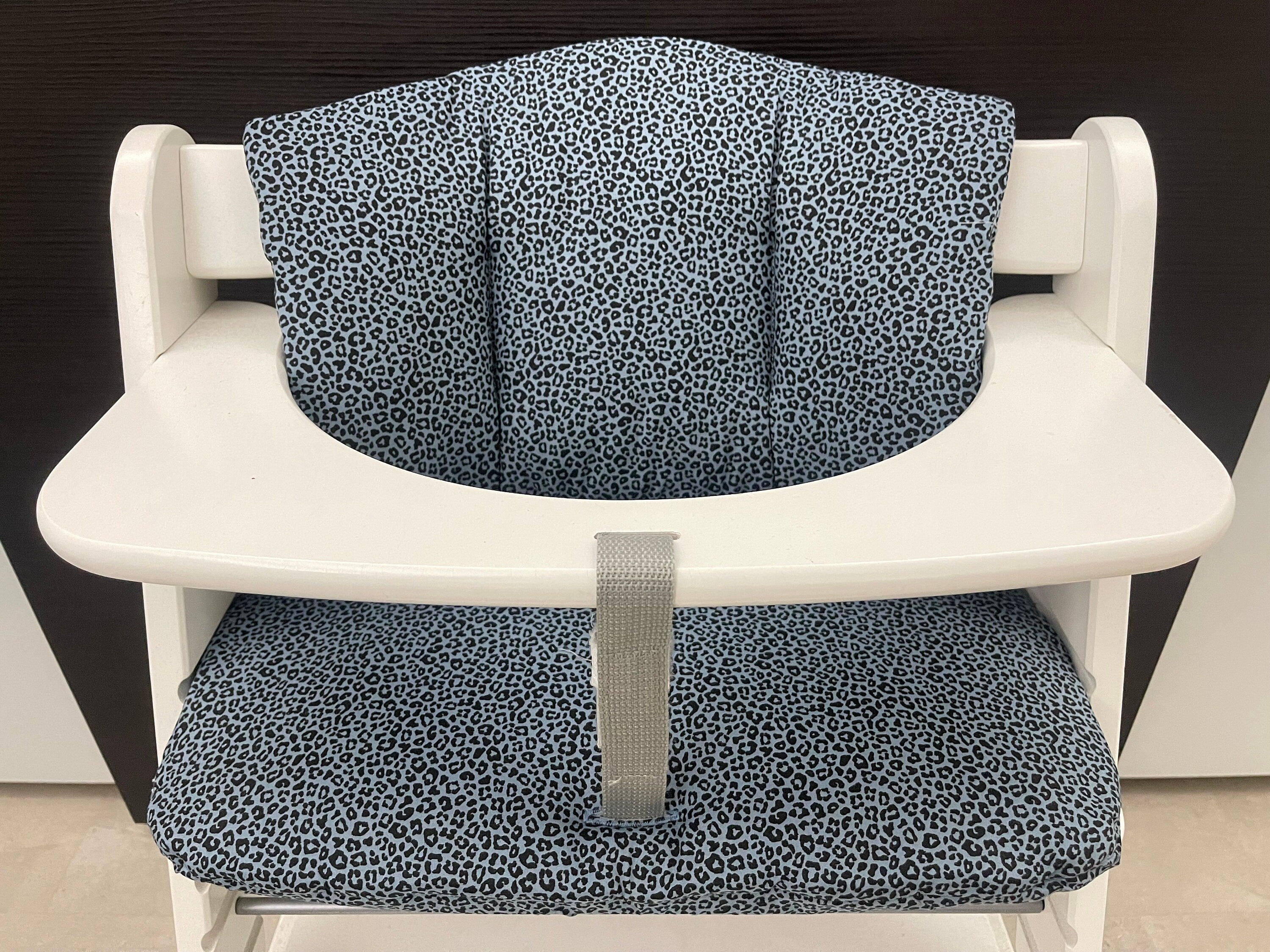 Sitzkissen Kissenset für Hauck Alpha, Tray, Beta Hochstuhl - Leopard