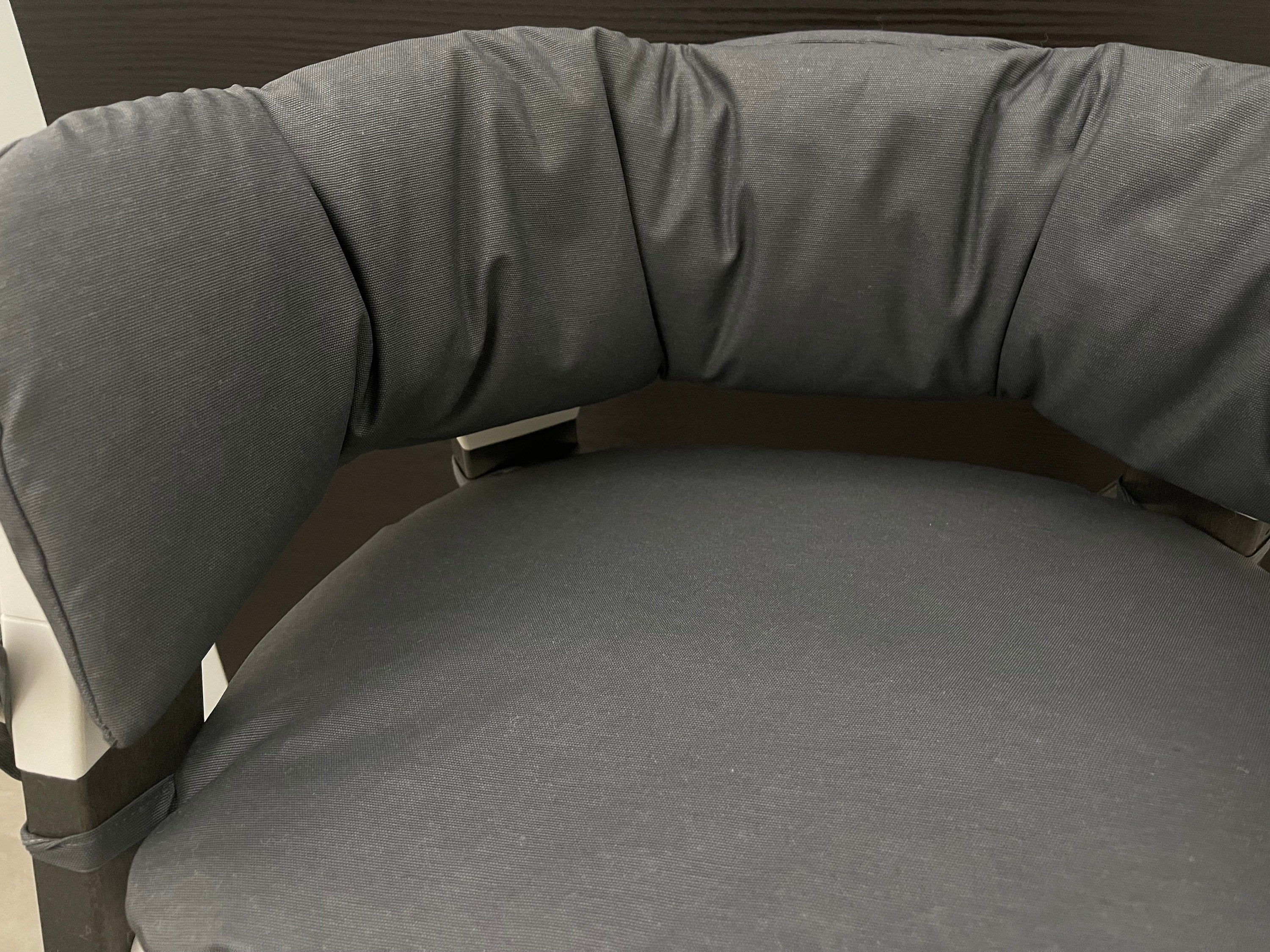 Abwaschbares Sitzkissen Kissenset für Stokke Steps Hochstuhl - Grau