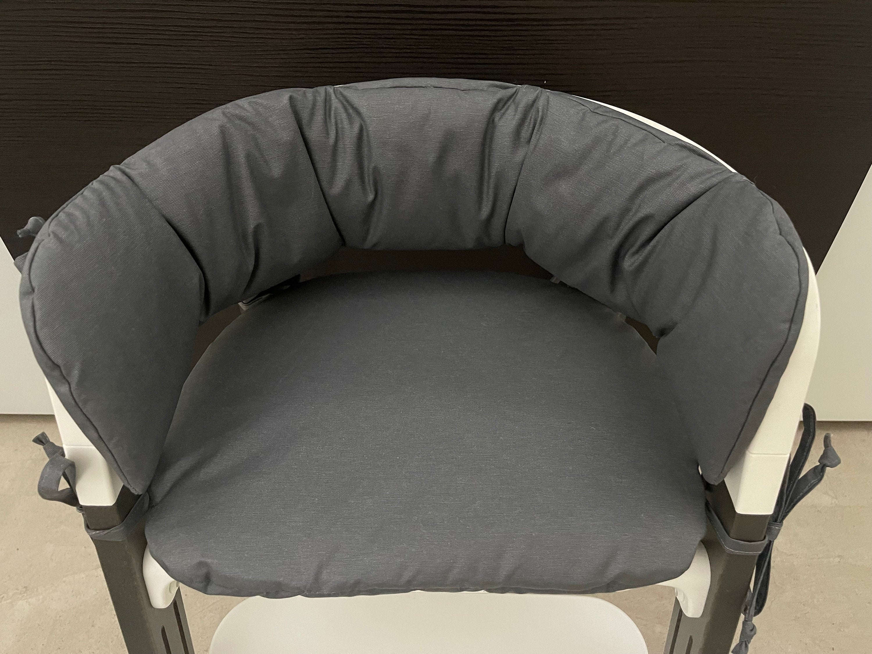 Abwaschbares Sitzkissen Kissenset für Stokke Steps Hochstuhl - Grau