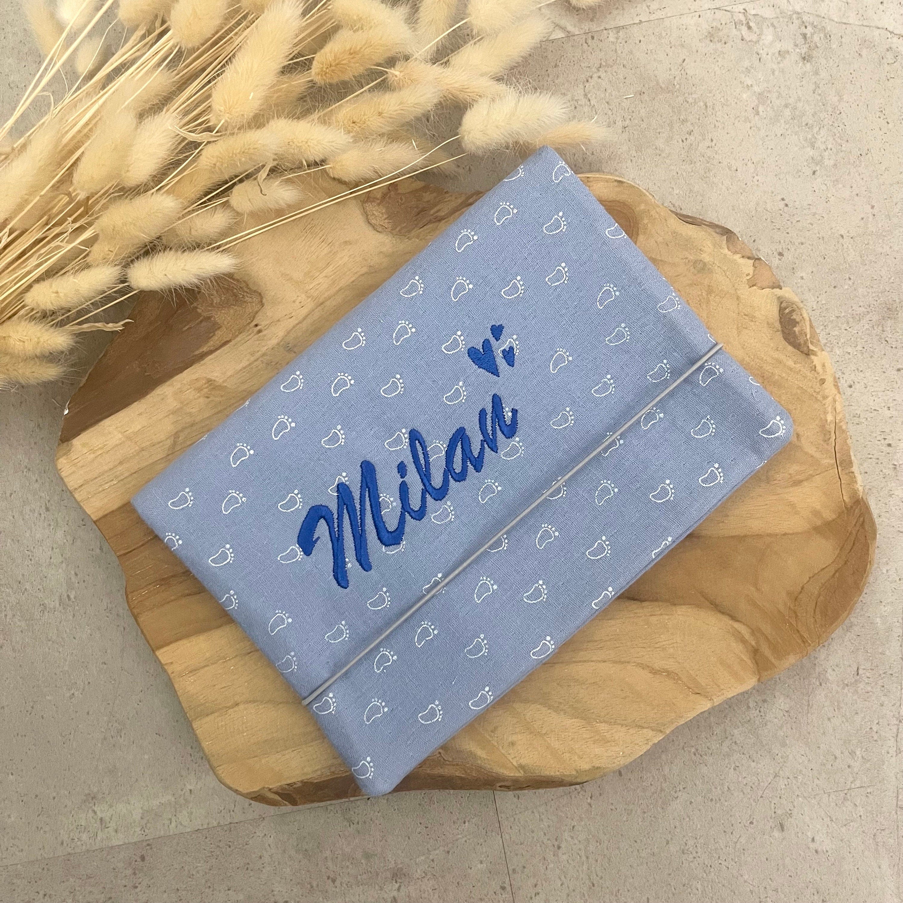 U-Heft personalisiert Untersuchungsheft Hülle Schutz - Loneta Natur Blumen