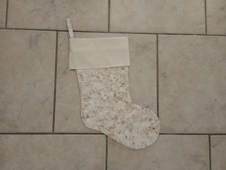 Nikolausstiefel Weihnachtsstrumpf personalisiert mit Namen, Weihnachtsschuh